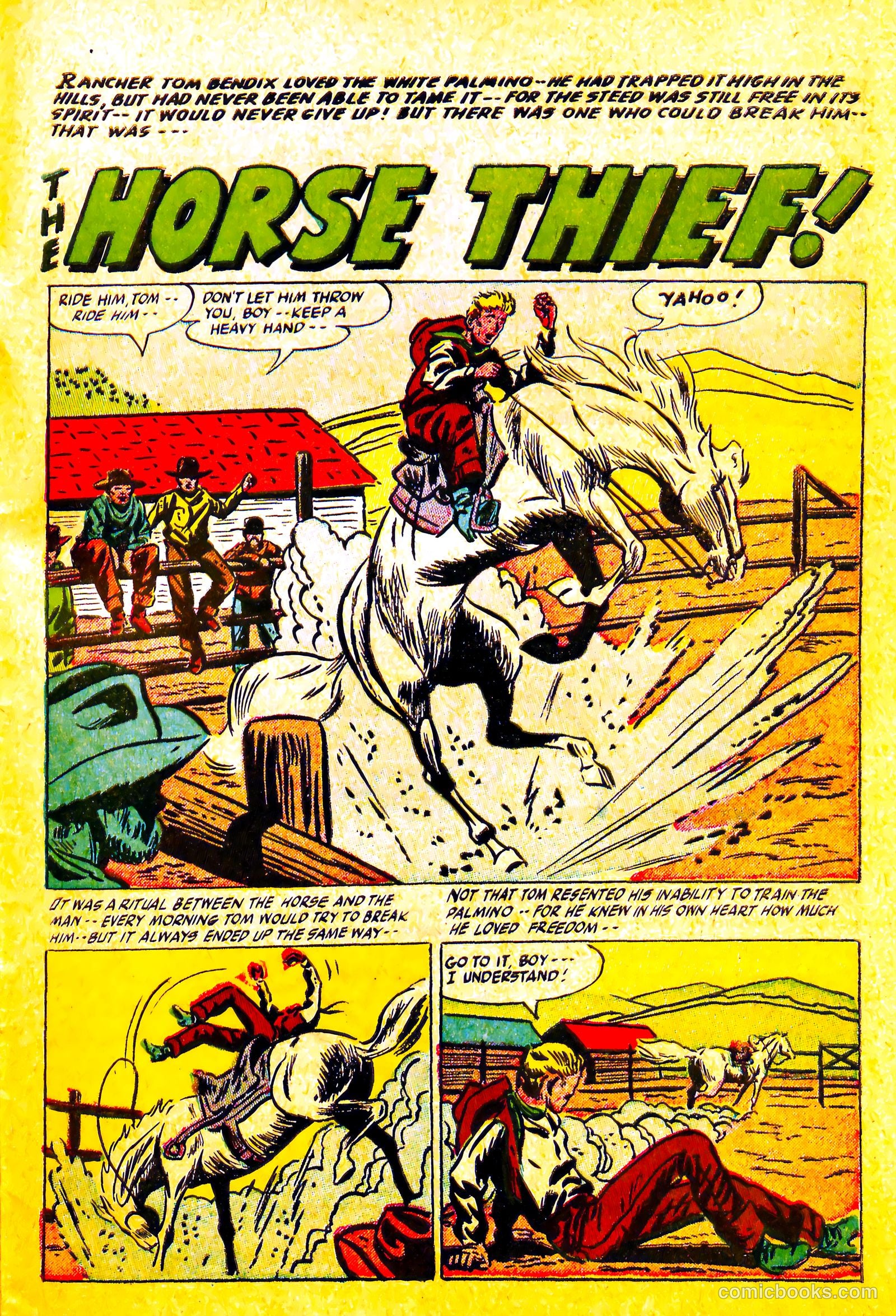Western Rough Riders #1 (1954) — page 27 of 36