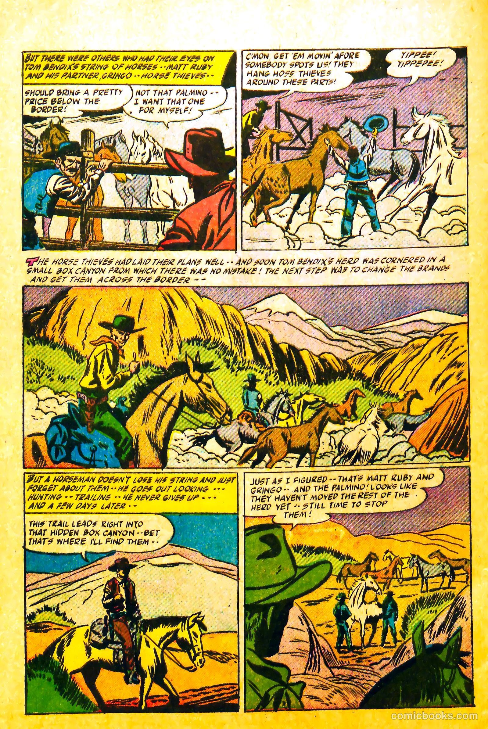 Western Rough Riders #1 (1954) — page 28 of 36