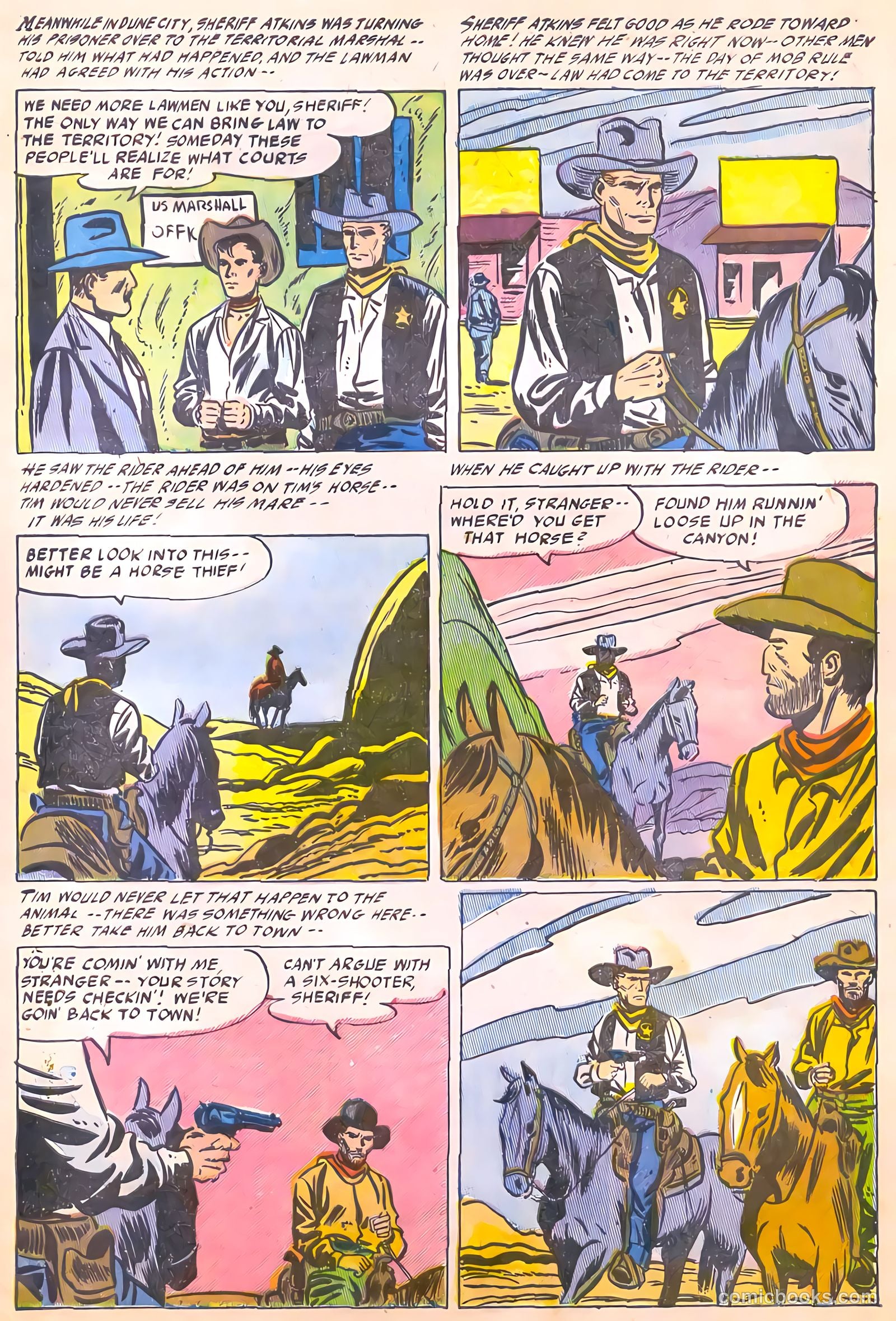 Western Rough Riders #2 (1955) — page 7 of 36