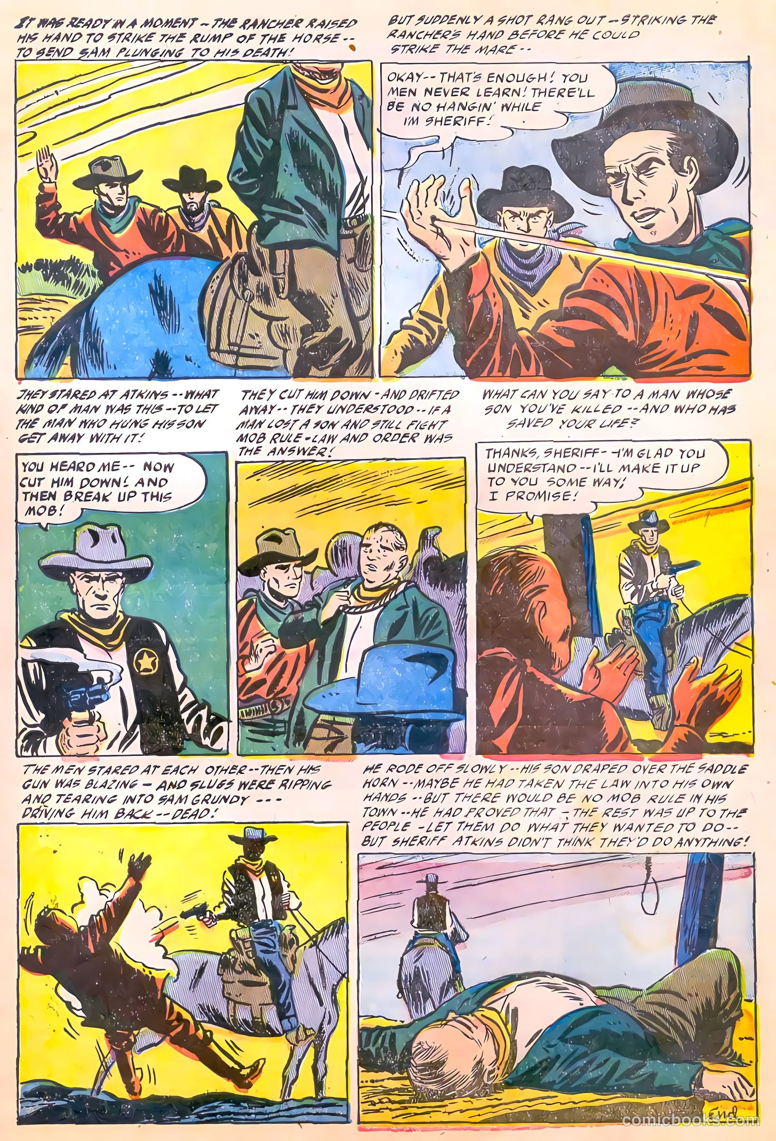 Western Rough Riders #2 (1955) — page 9 of 36