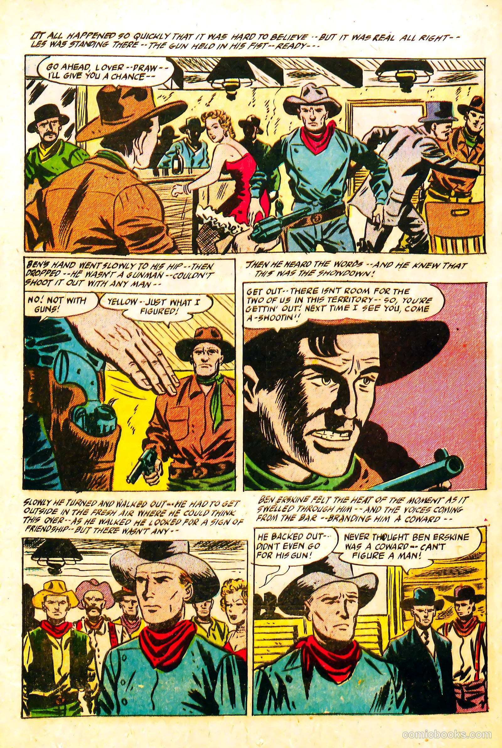 Western Rough Riders #4 (1955) — page 22 of 36