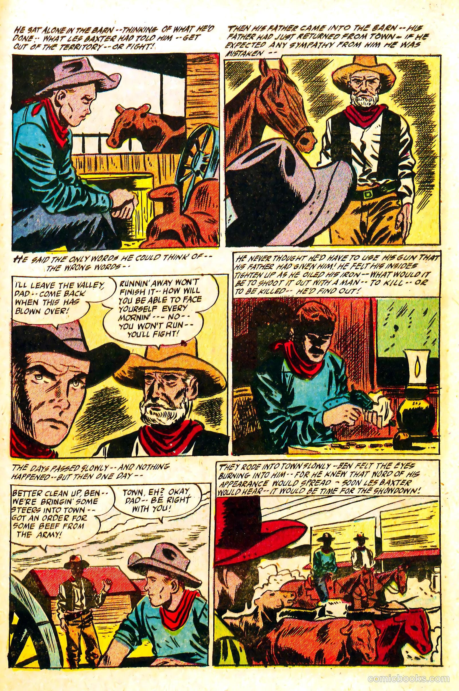 Western Rough Riders #4 (1955) — page 23 of 36