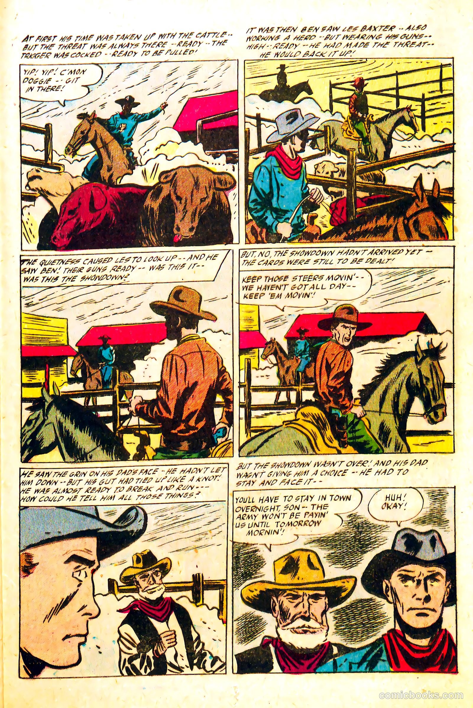Western Rough Riders #4 (1955) — page 25 of 36