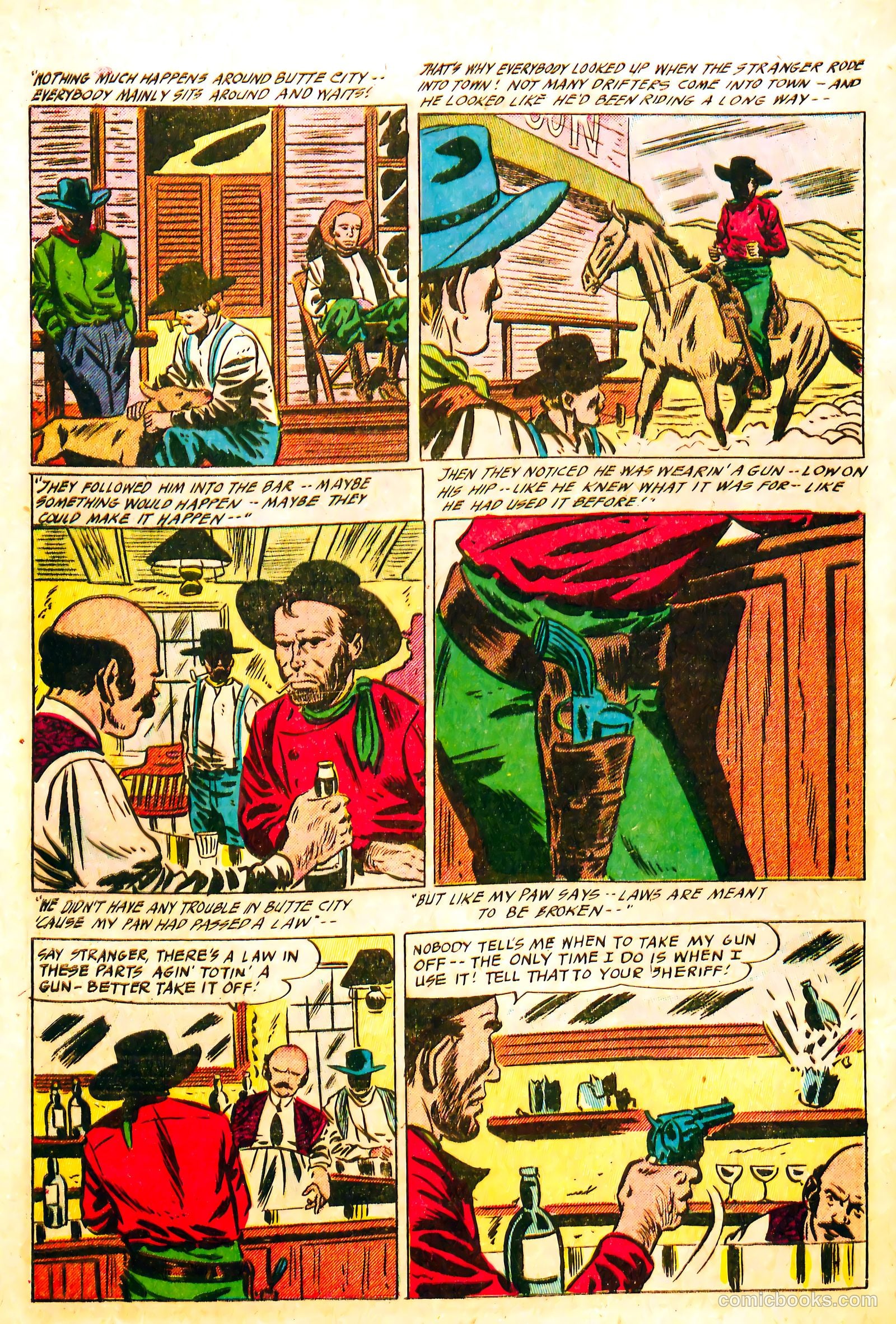 Western Rough Riders #4 (1955) — page 28 of 36