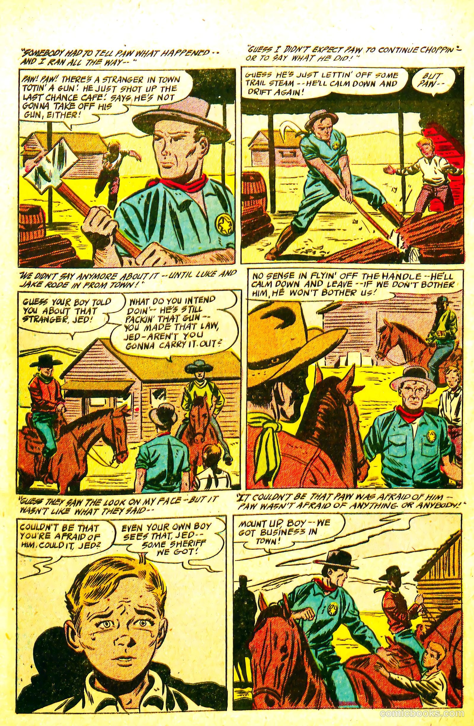 Western Rough Riders #4 (1955) — page 30 of 36