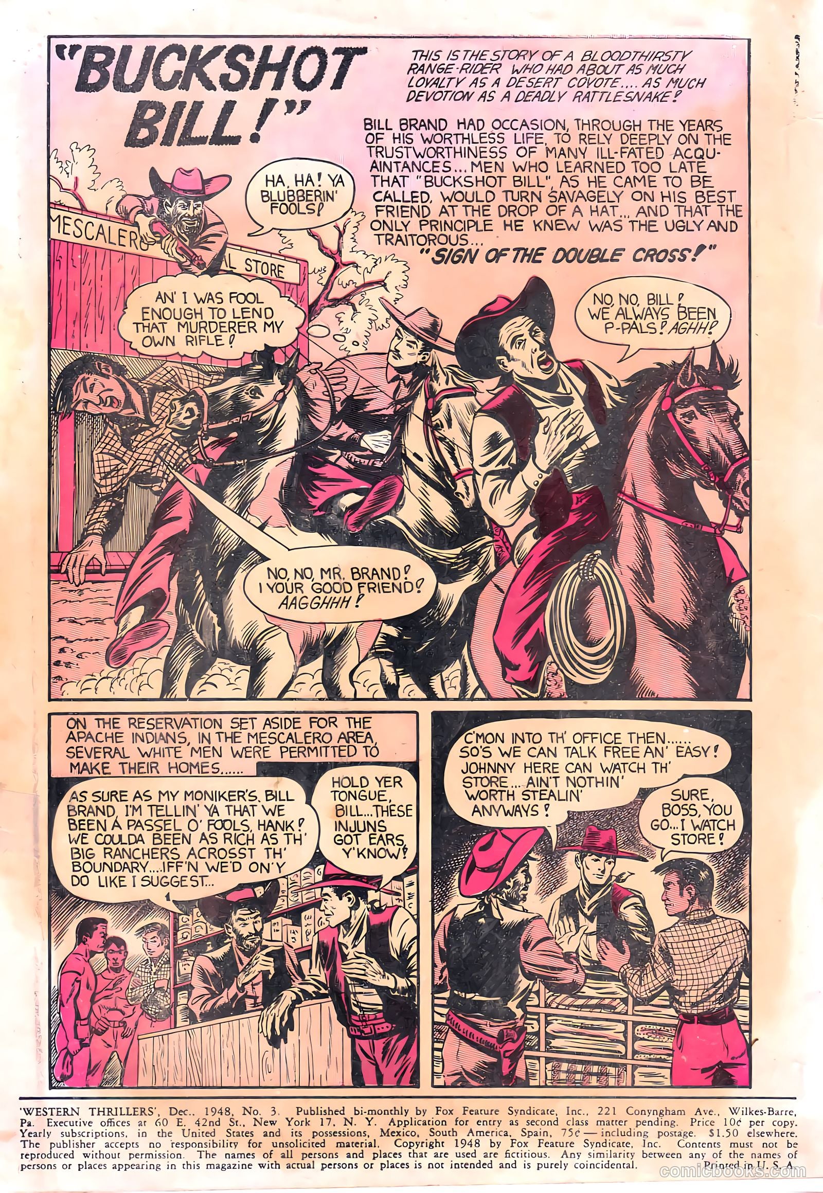 Western Thrillers #3 (1948) — page 2 of 36