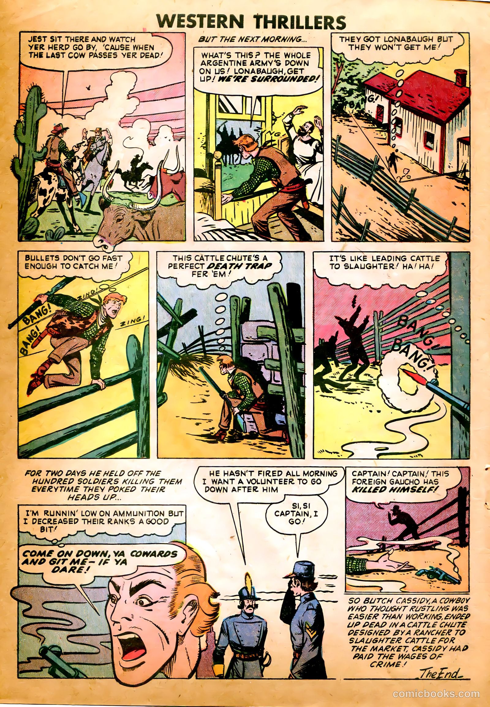Western Thrillers #5 (1949) — page 32 of 36