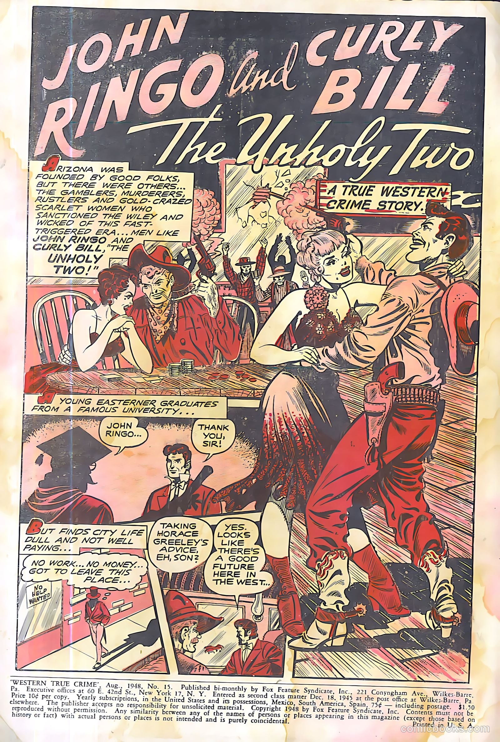 Western True Crime #15 (1948) — page 2 of 36
