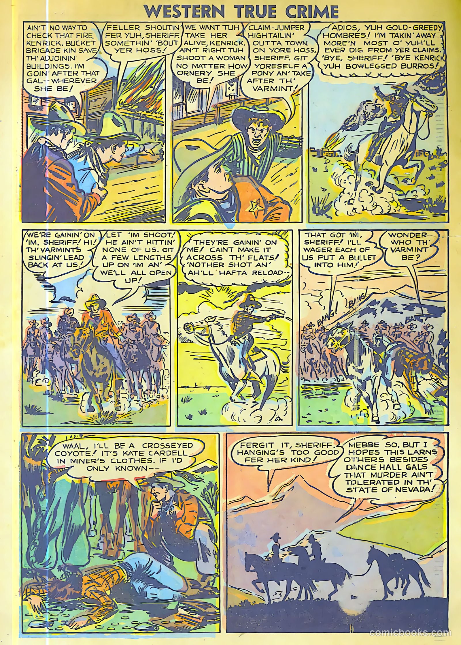 Western True Crime #15 (1948) — page 32 of 36