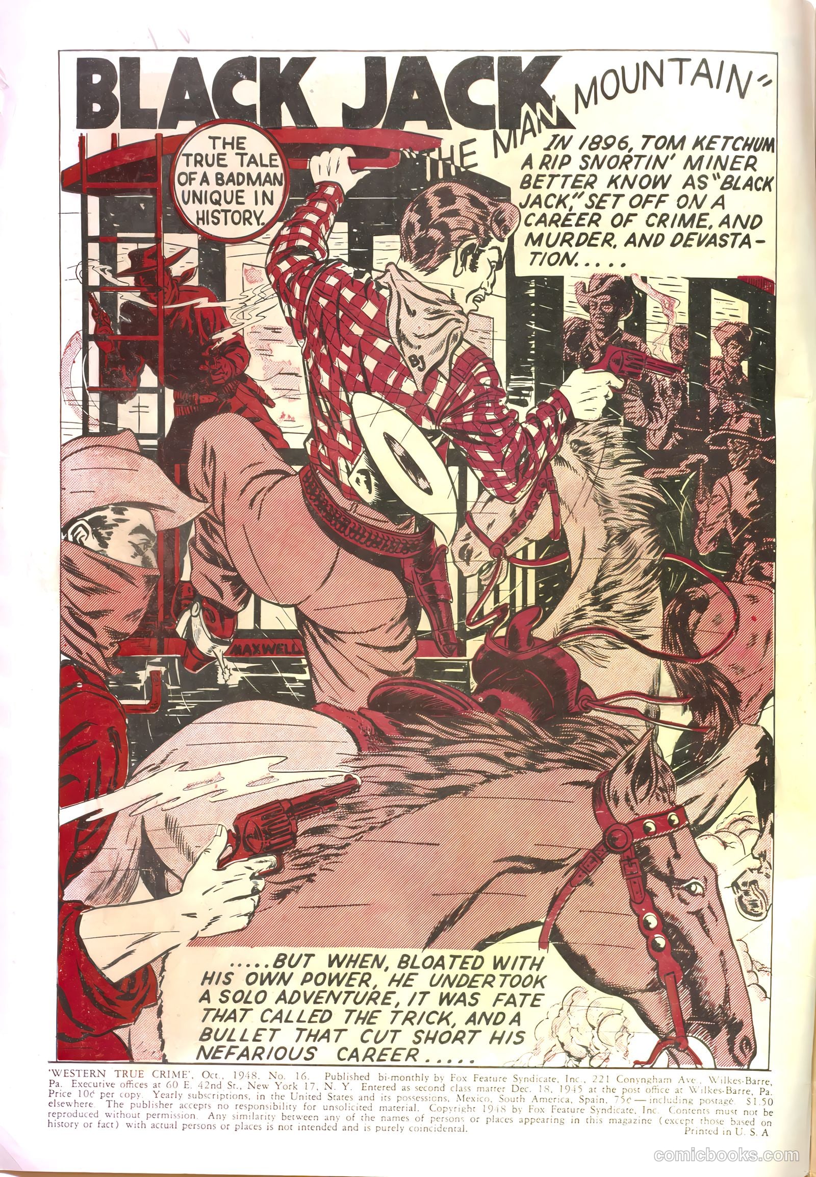 Western True Crime #16 (1948) — page 3 of 38