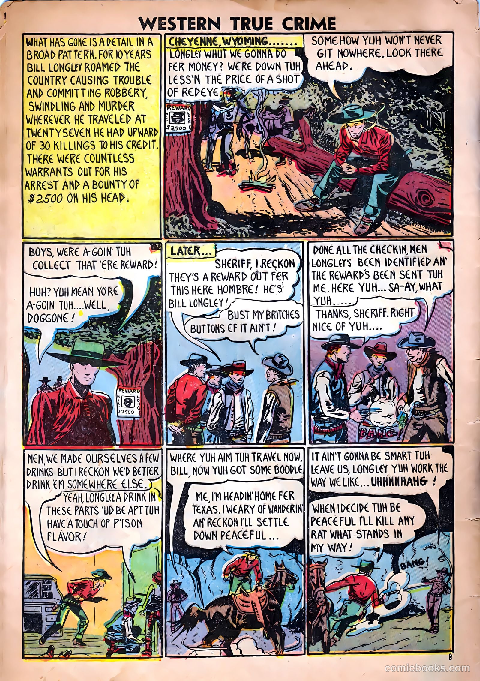Western True Crime #16 (1948) — page 34 of 38