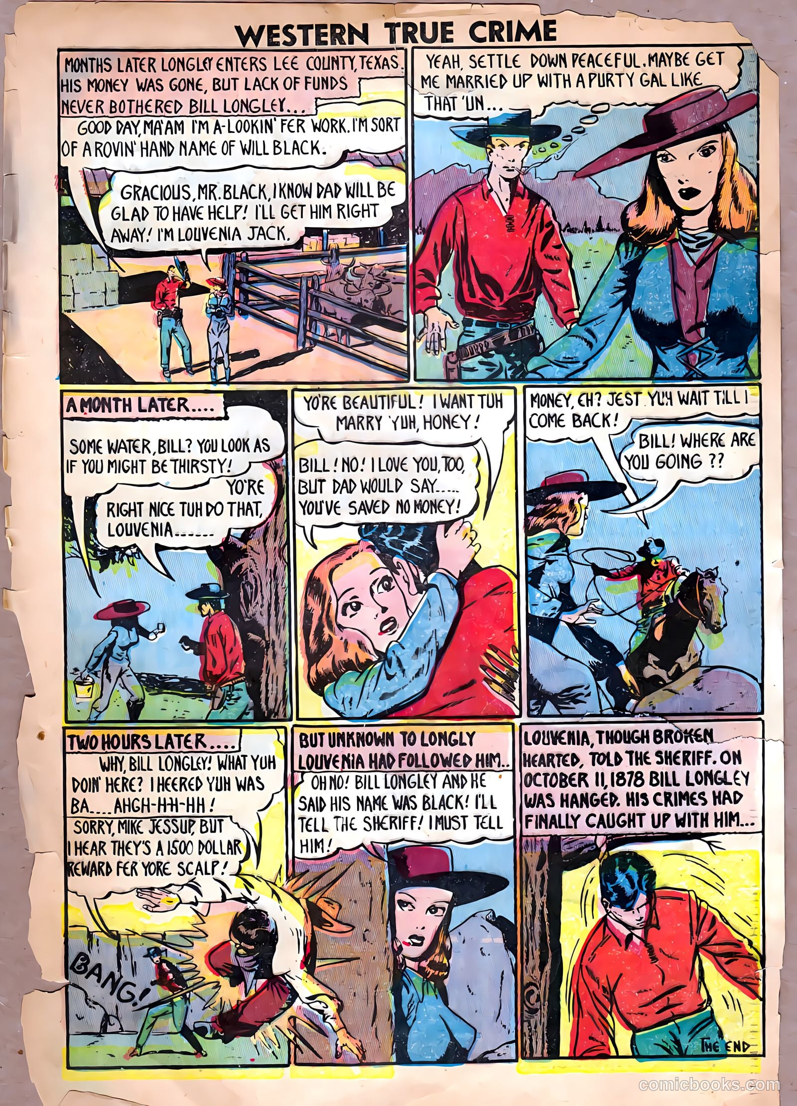 Western True Crime #16 (1948) — page 35 of 38