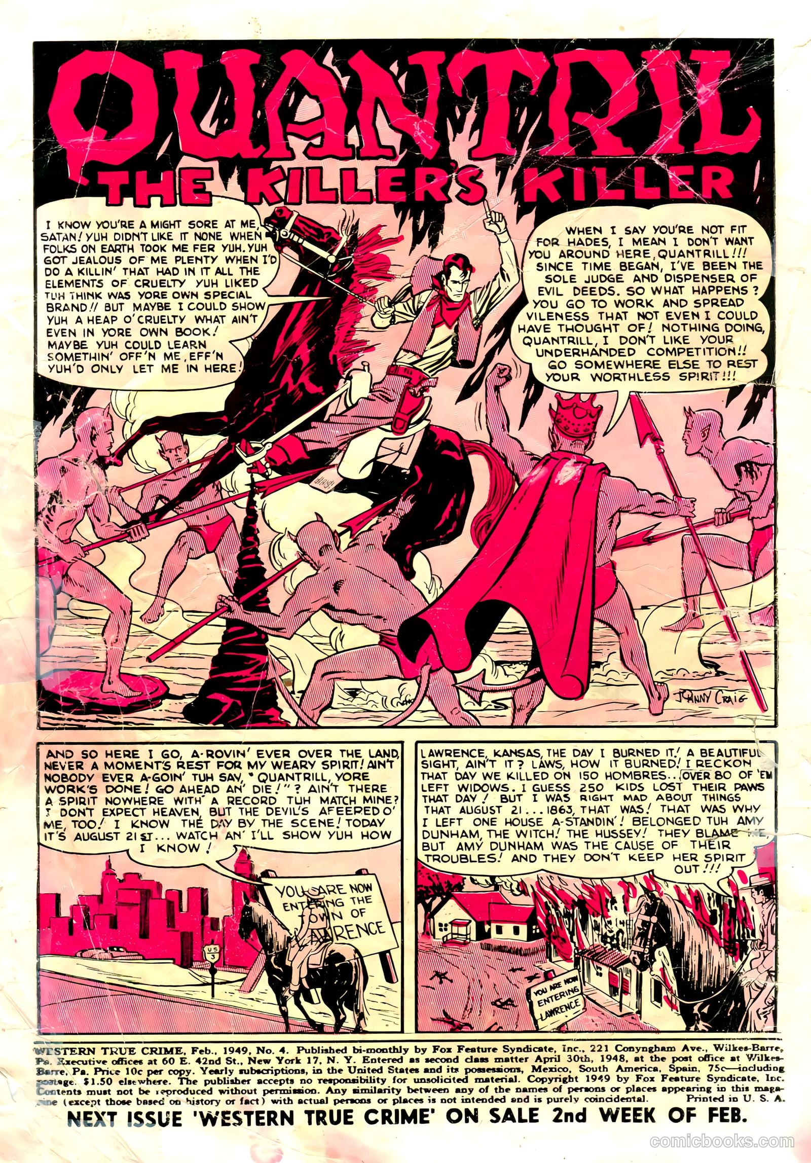 Western True Crime #4 (1949) — page 2 of 36
