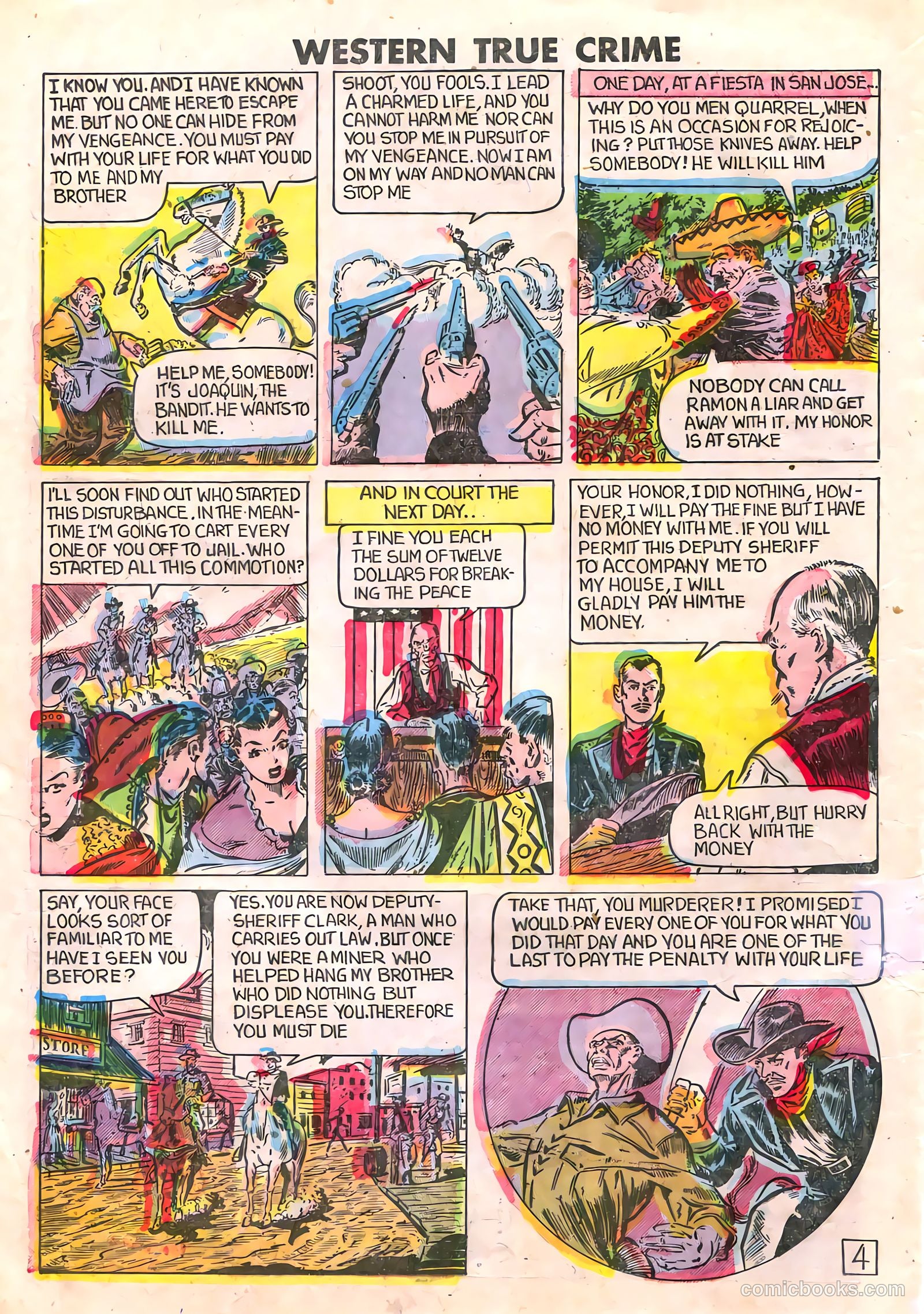 Western True Crime #4 (1949) — page 16 of 36