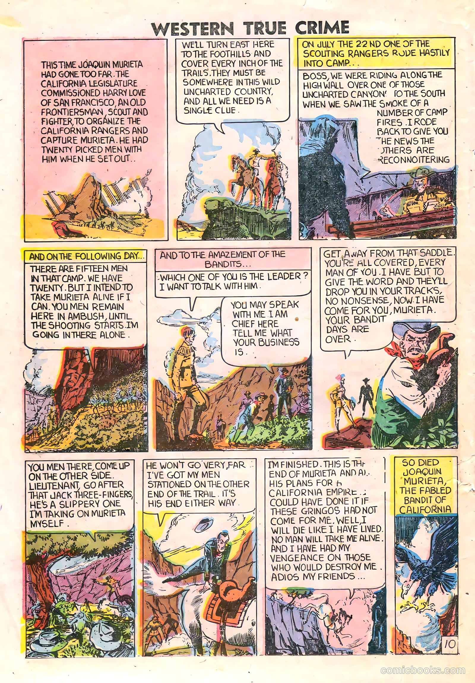 Western True Crime #4 (1949) — page 22 of 36