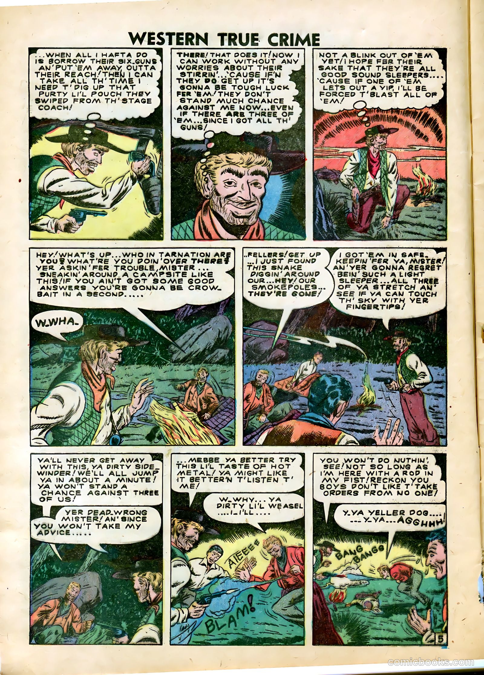 Western True Crime #5 (1949) — page 6 of 36
