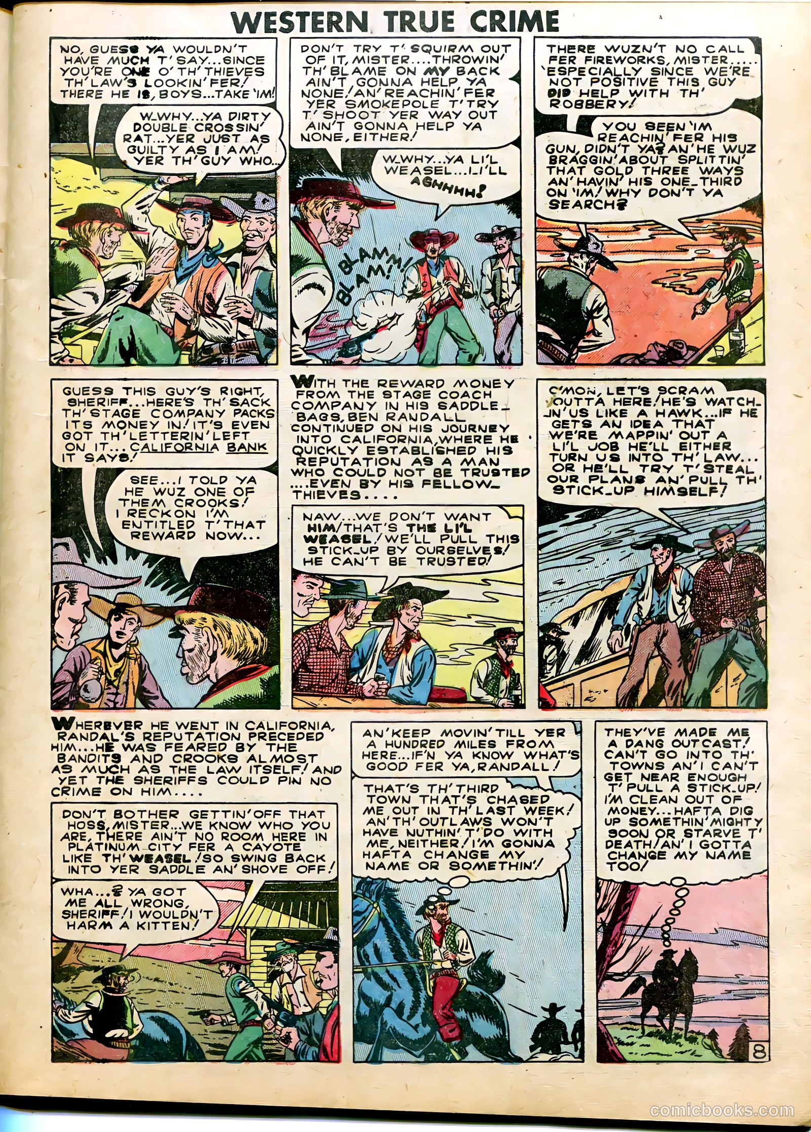 Western True Crime #5 (1949) — page 9 of 36