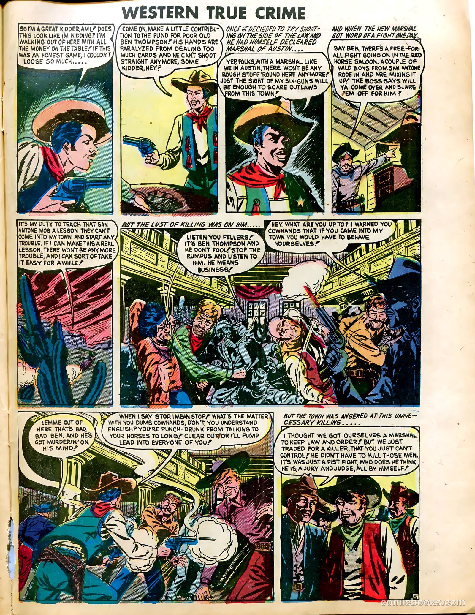 Western True Crime #5 (1949) — page 27 of 36
