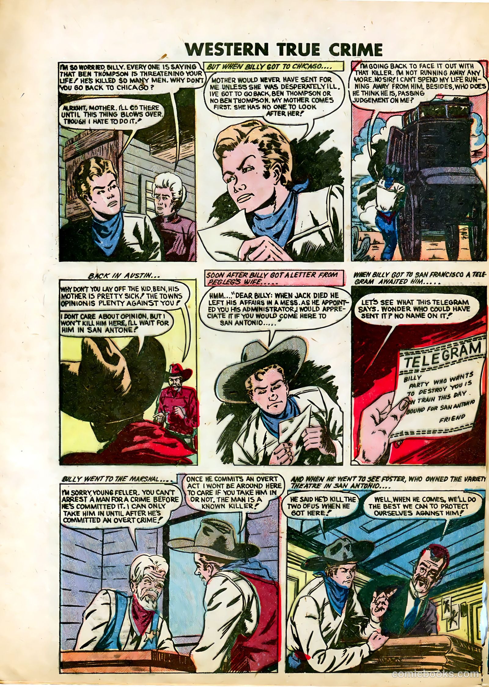 Western True Crime #5 (1949) — page 30 of 36