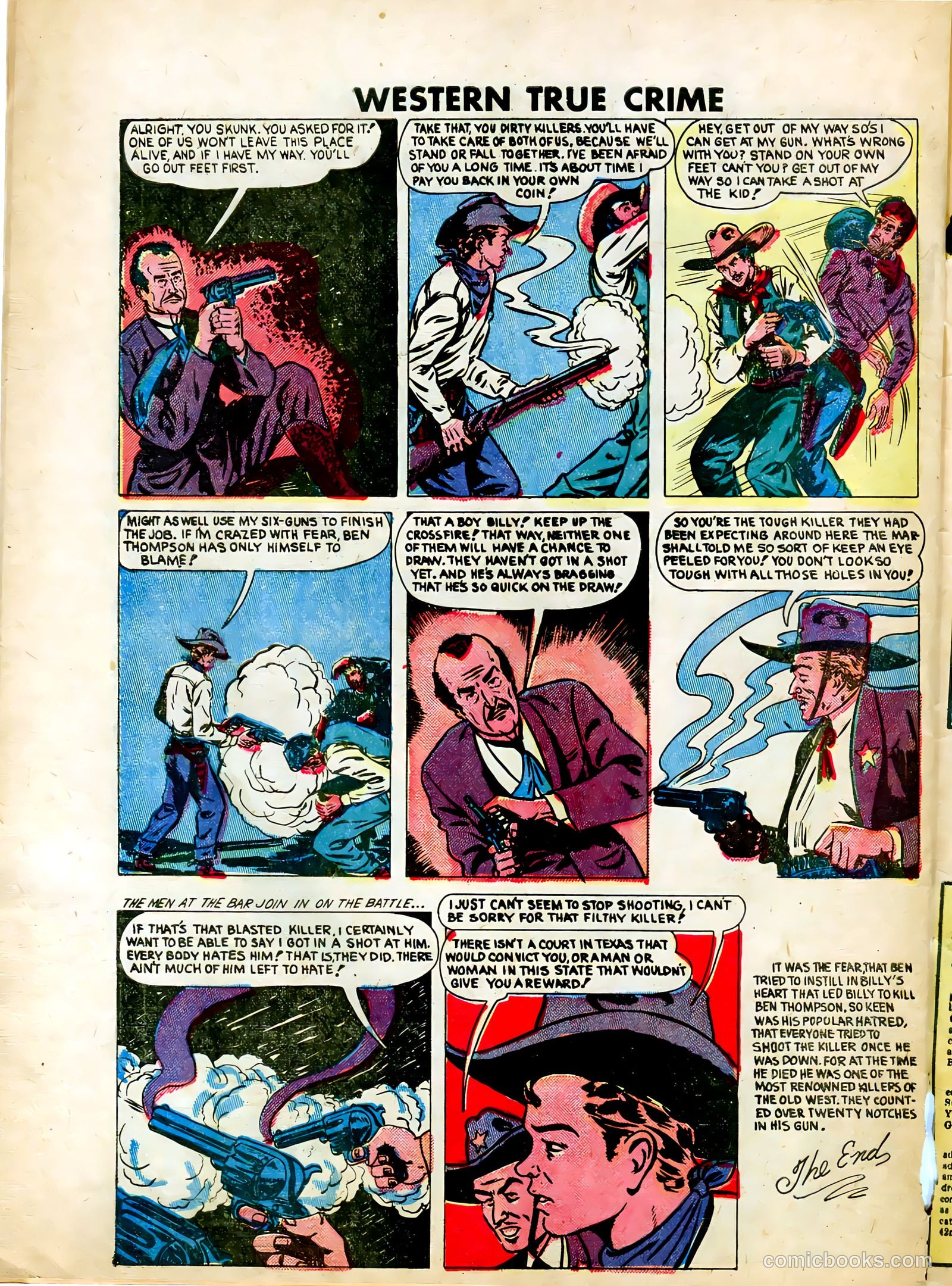 Western True Crime #5 (1949) — page 32 of 36