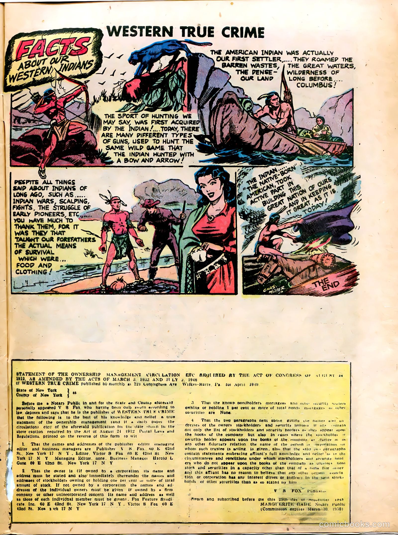 Western True Crime #5 (1949) — page 33 of 36