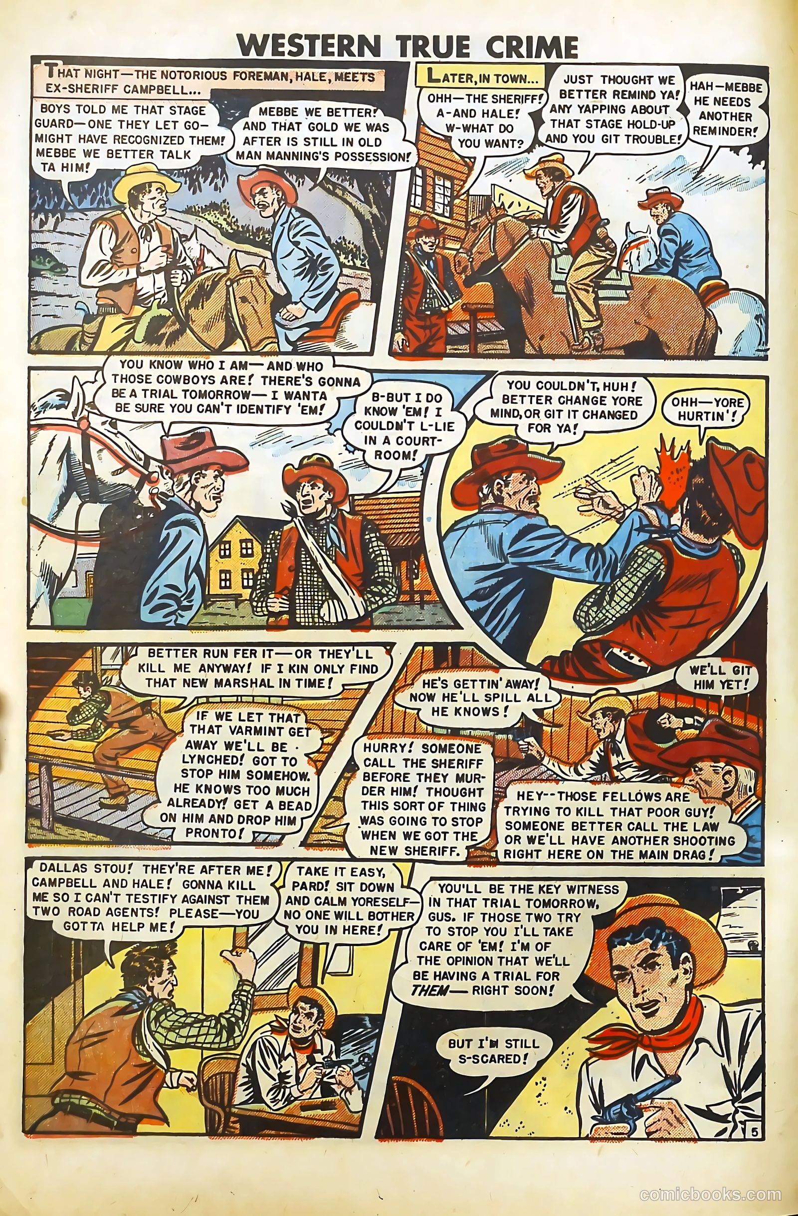 Western True Crime #6 (1949) — page 6 of 36