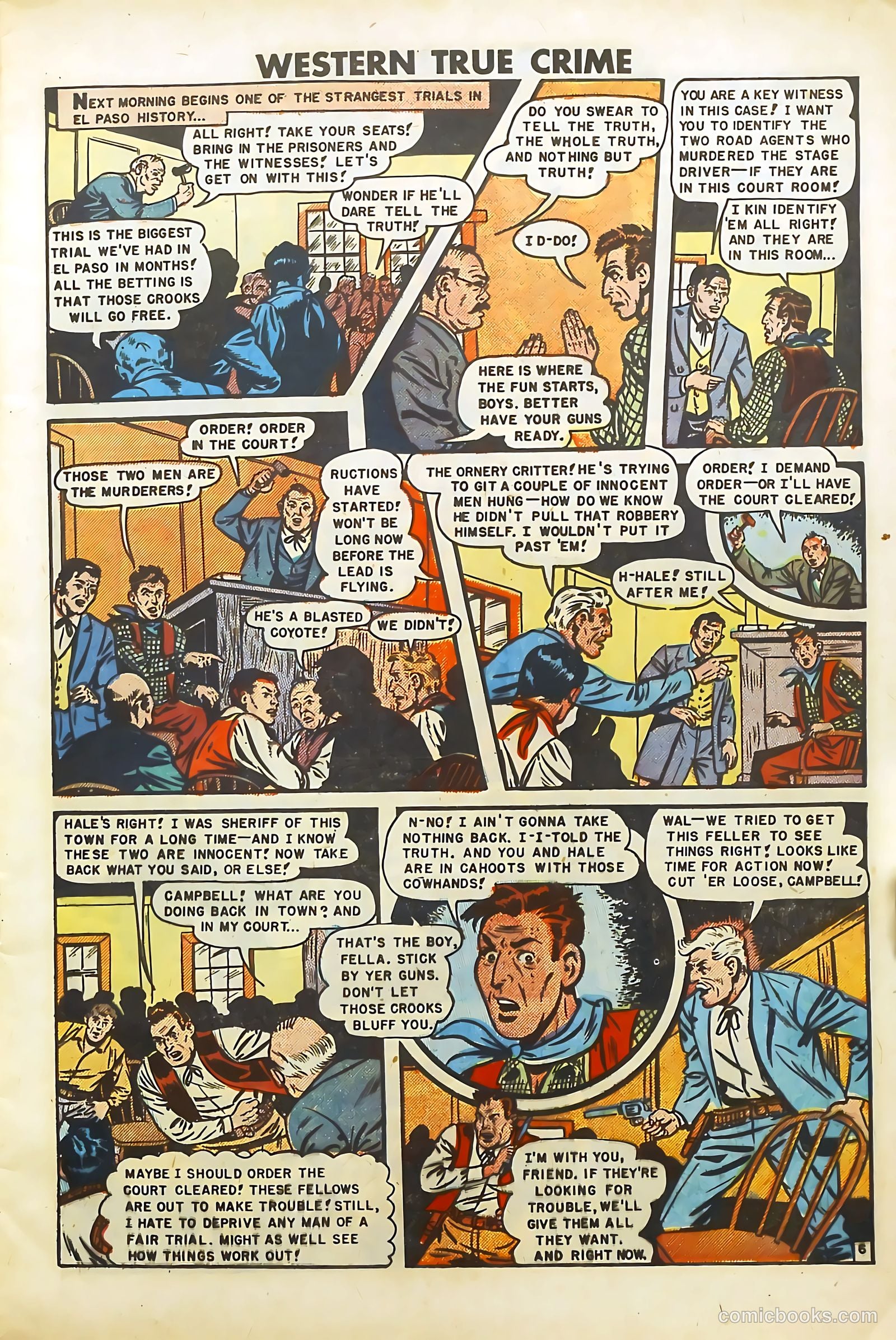 Western True Crime #6 (1949) — page 7 of 36