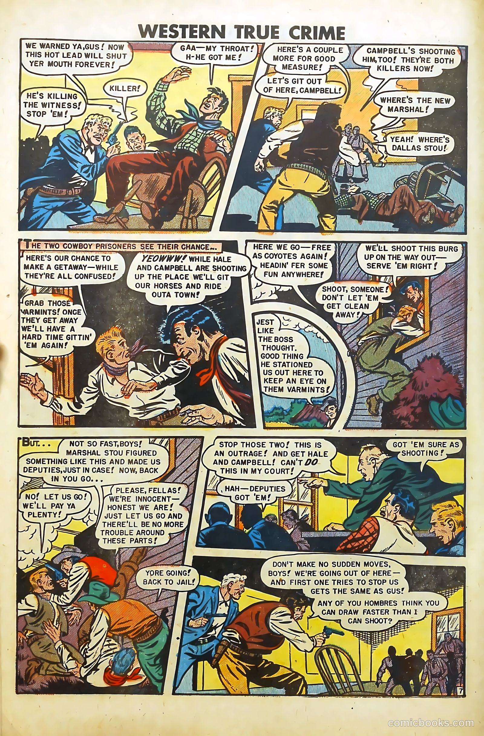 Western True Crime #6 (1949) — page 8 of 36