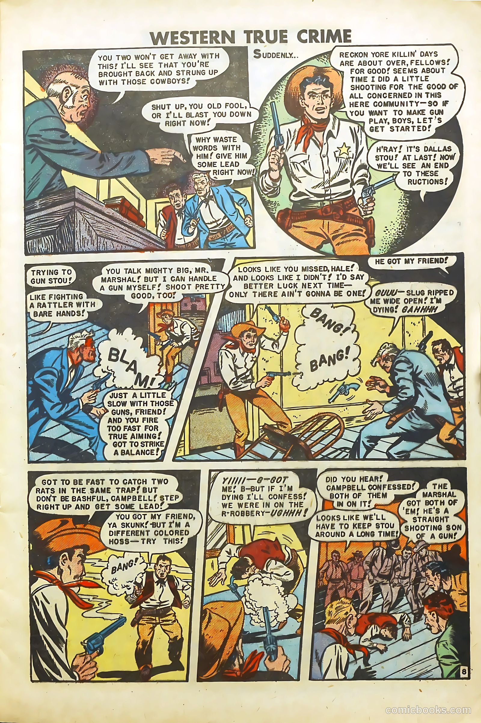 Western True Crime #6 (1949) — page 9 of 36