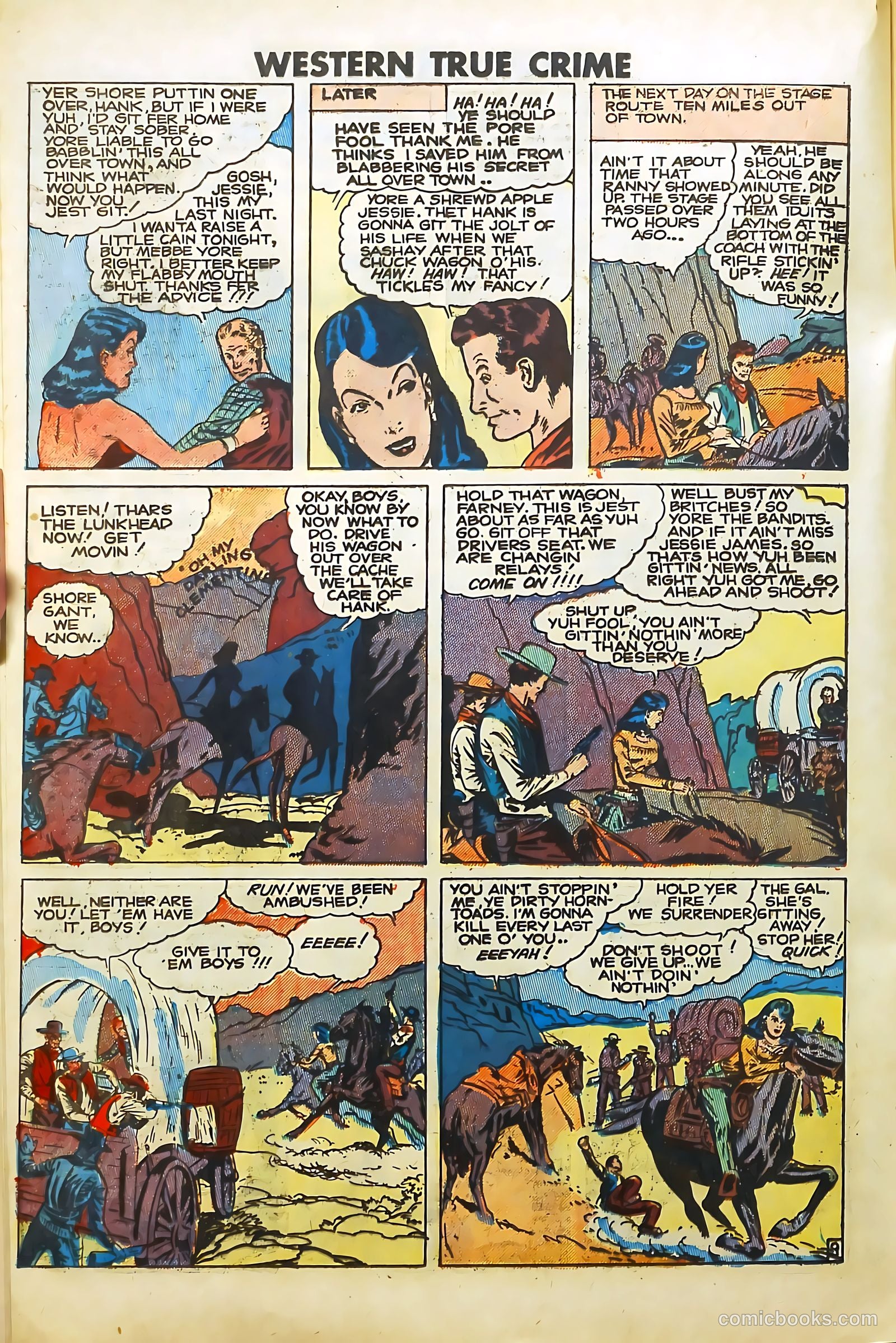 Western True Crime #6 (1949) — page 20 of 36
