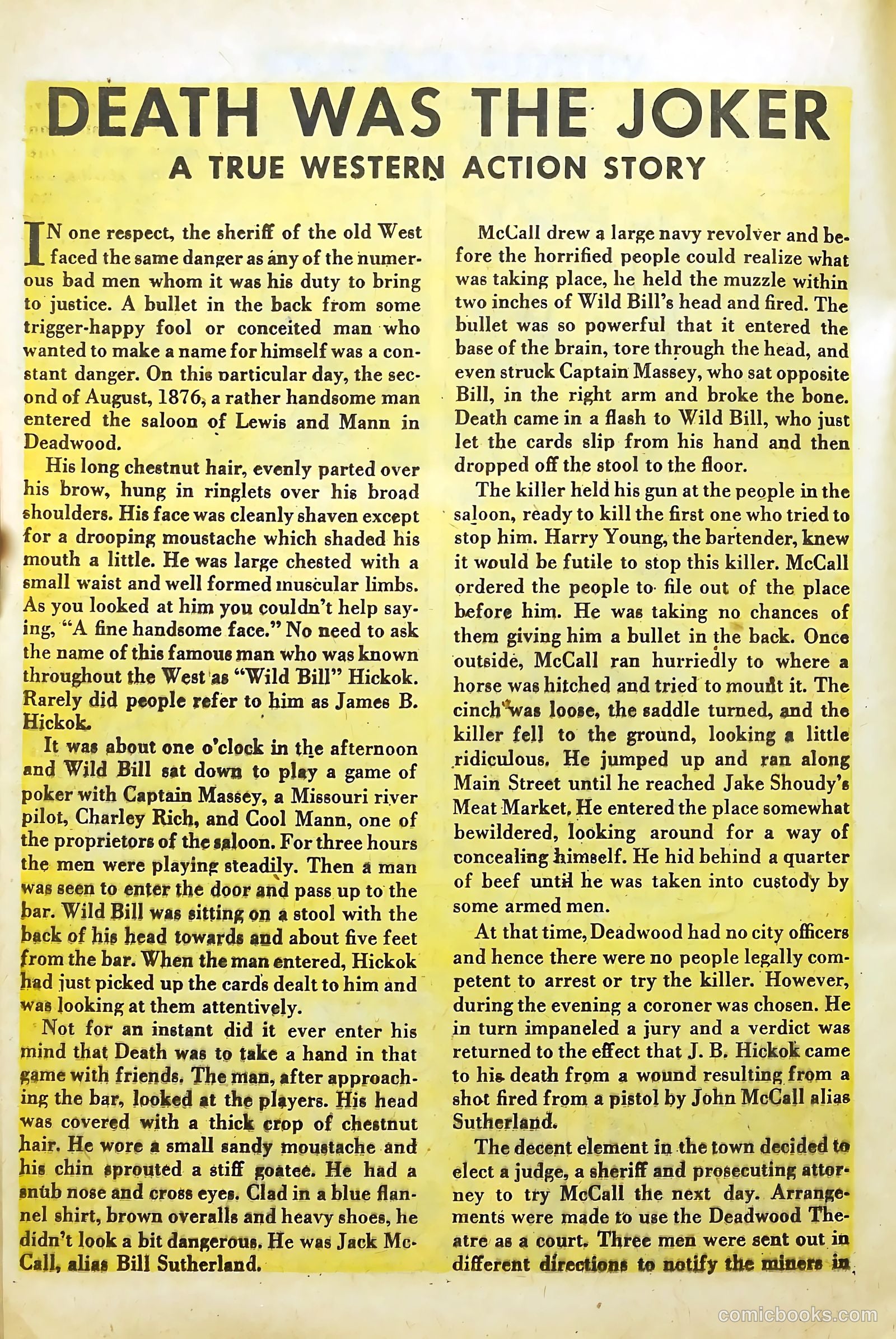 Western True Crime #6 (1949) — page 22 of 36