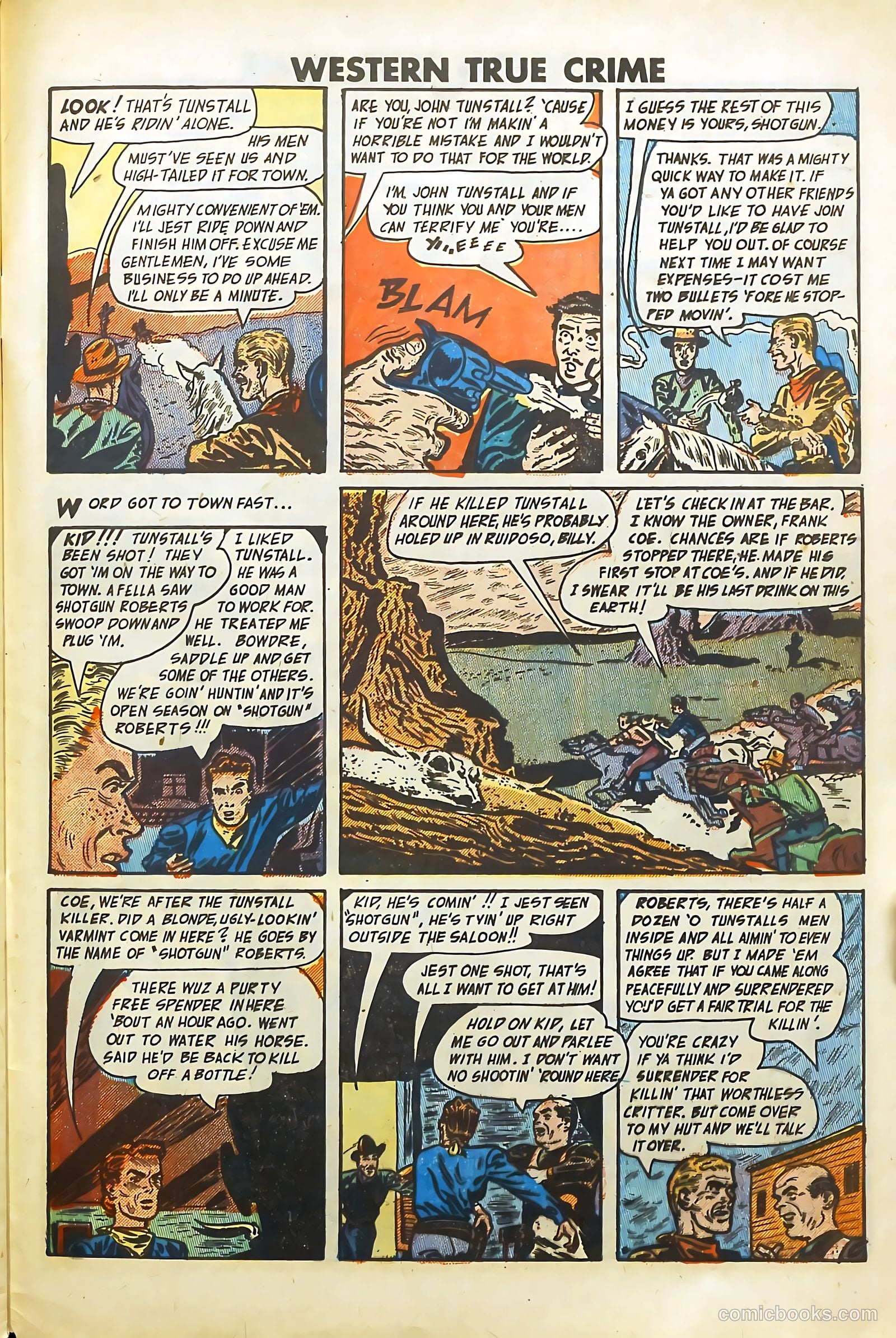 Western True Crime #6 (1949) — page 31 of 36