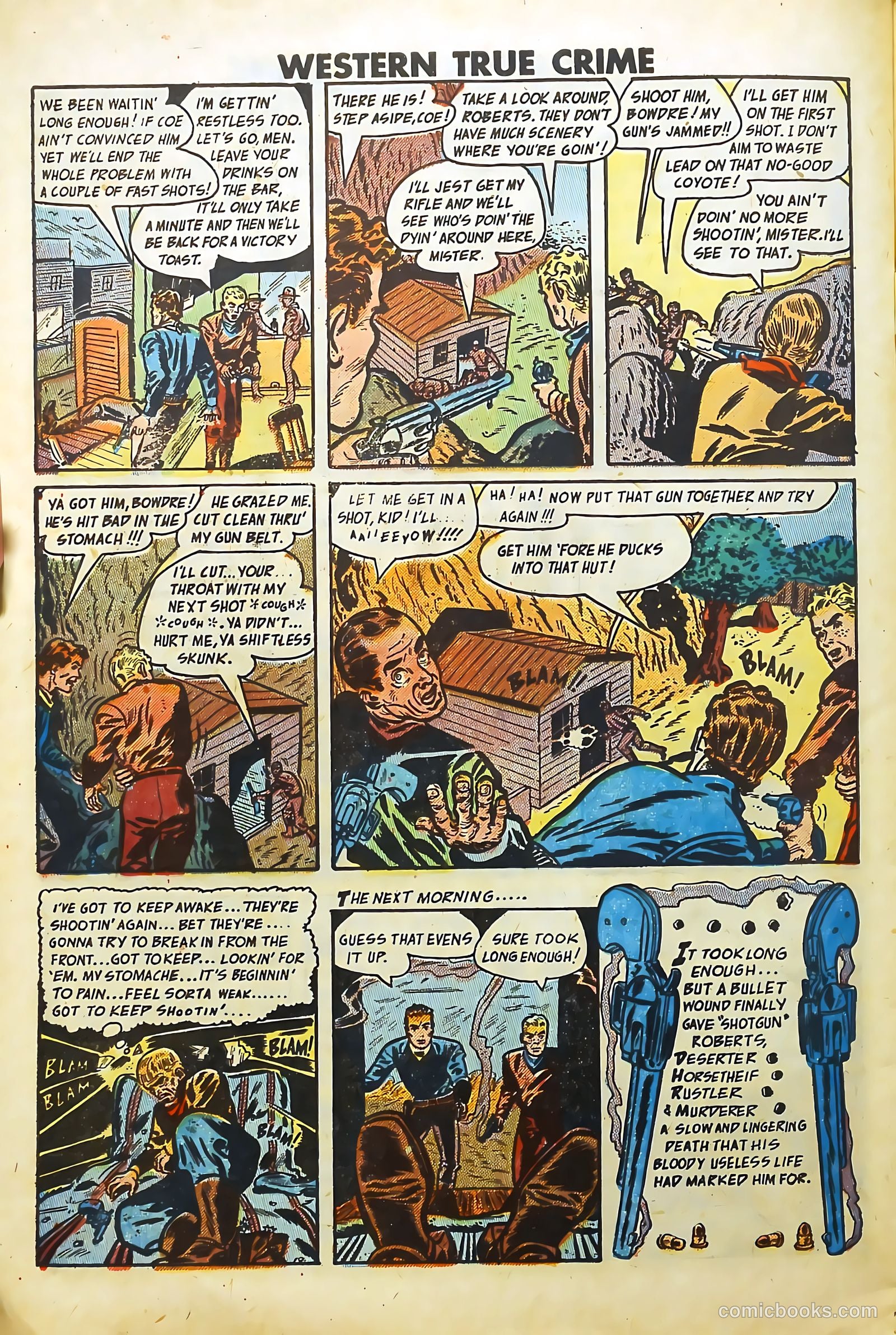 Western True Crime #6 (1949) — page 32 of 36