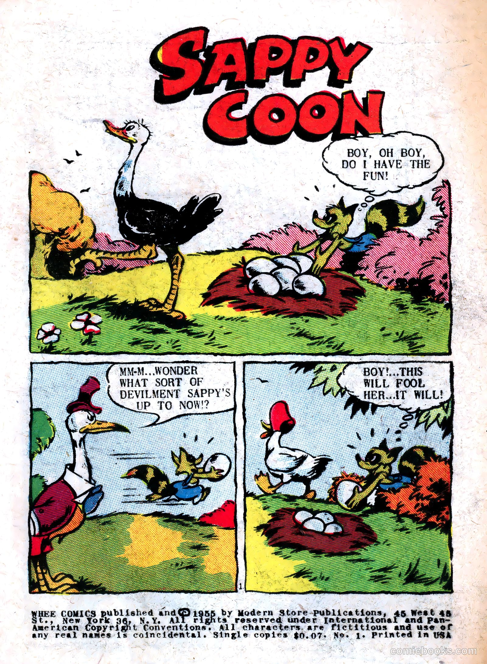 Whee Comics #1 (1955) — page 3 of 36