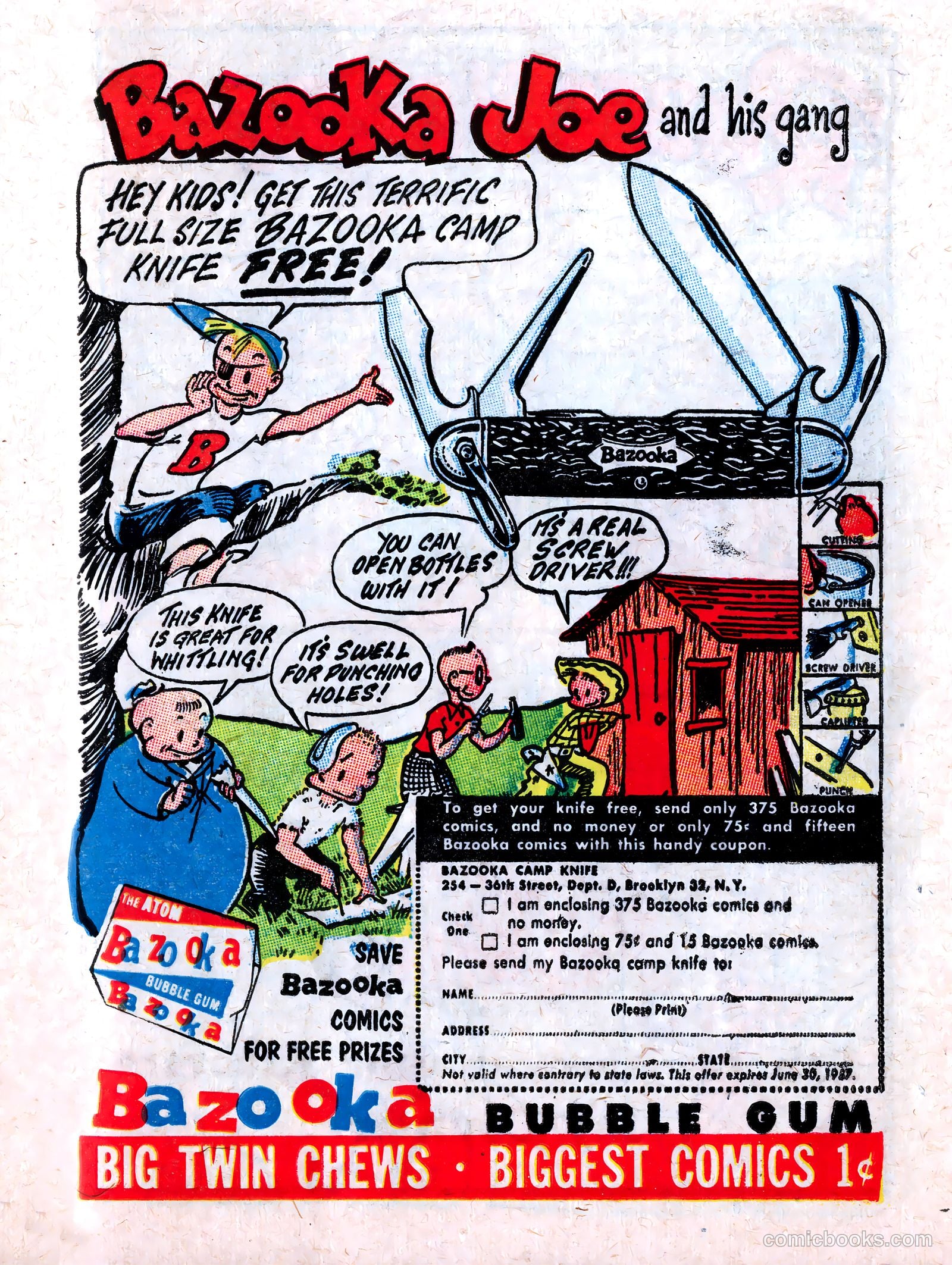 Whee Comics #1 (1955) — page 25 of 36