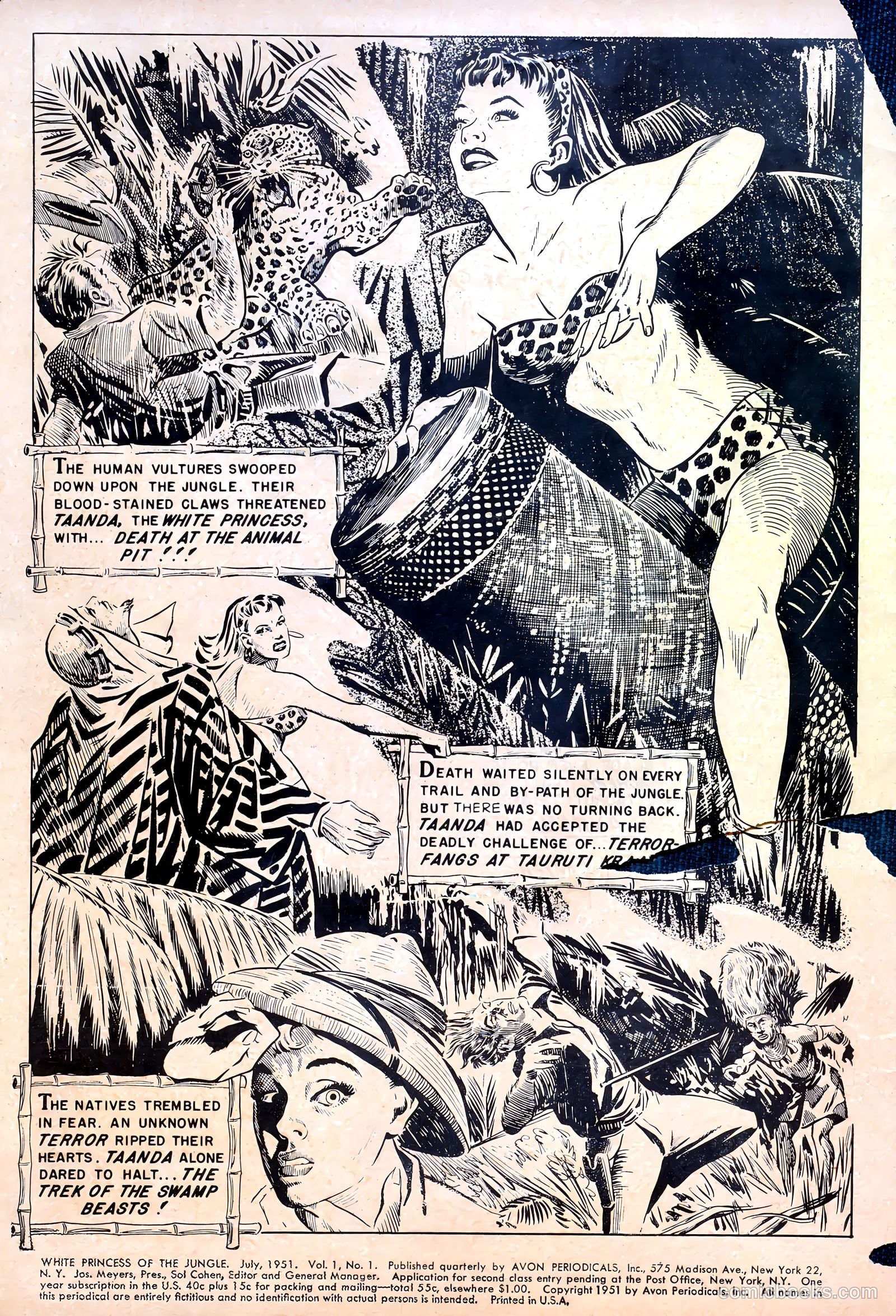 White Princess of the Jungle #1 (1951) — page 2 of 36