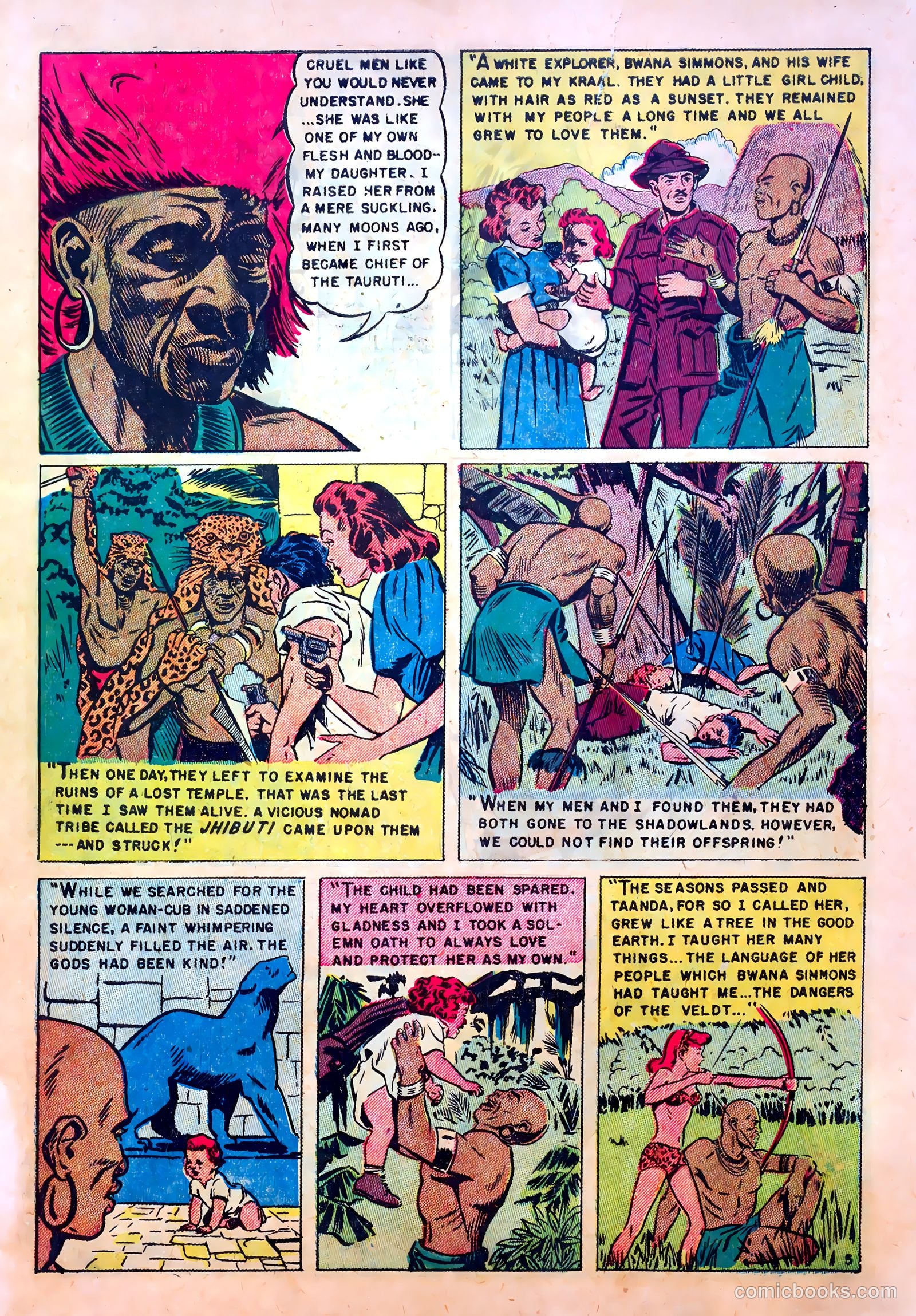 White Princess of the Jungle #1 (1951) — page 7 of 36