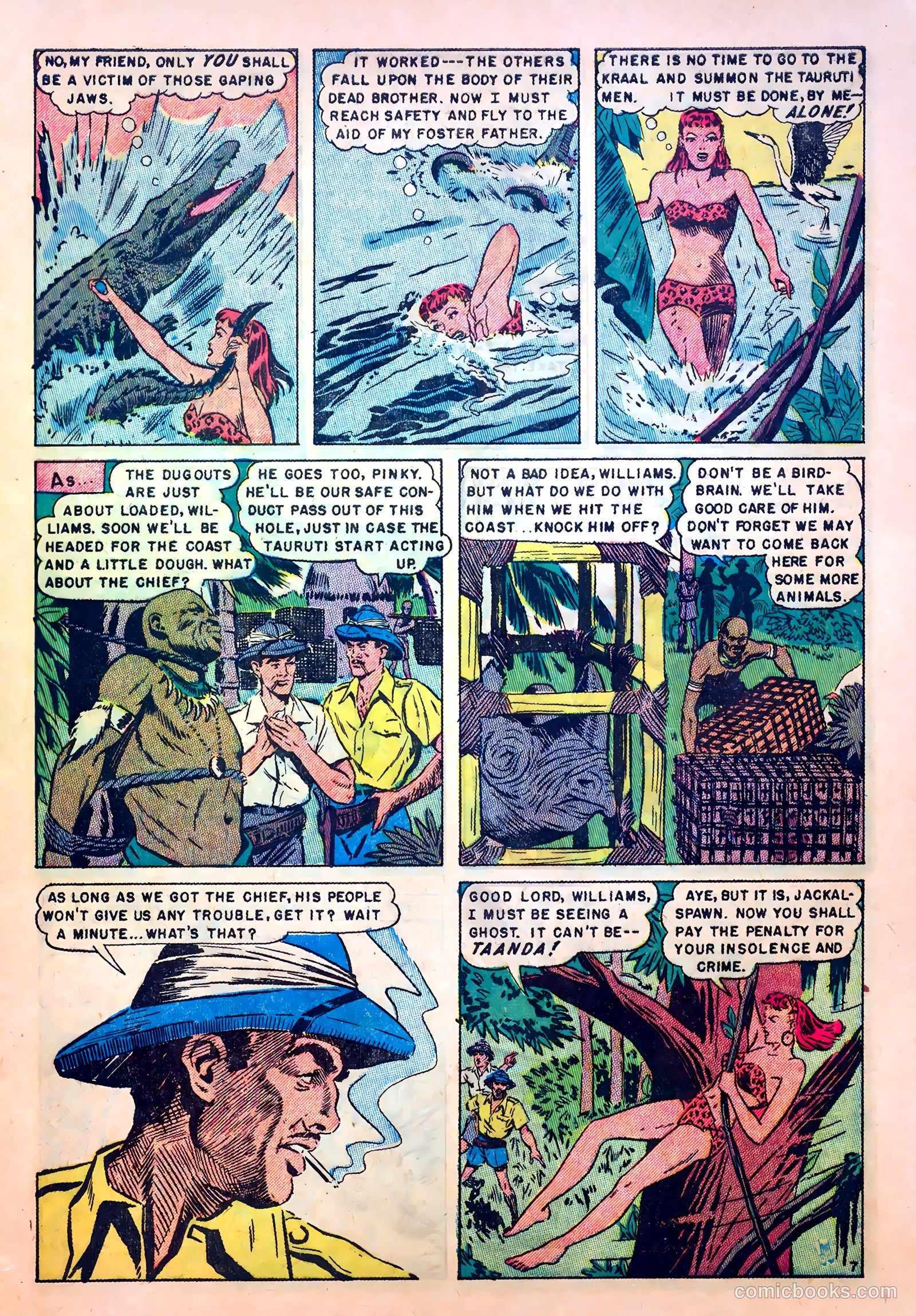 White Princess of the Jungle #1 (1951) — page 9 of 36