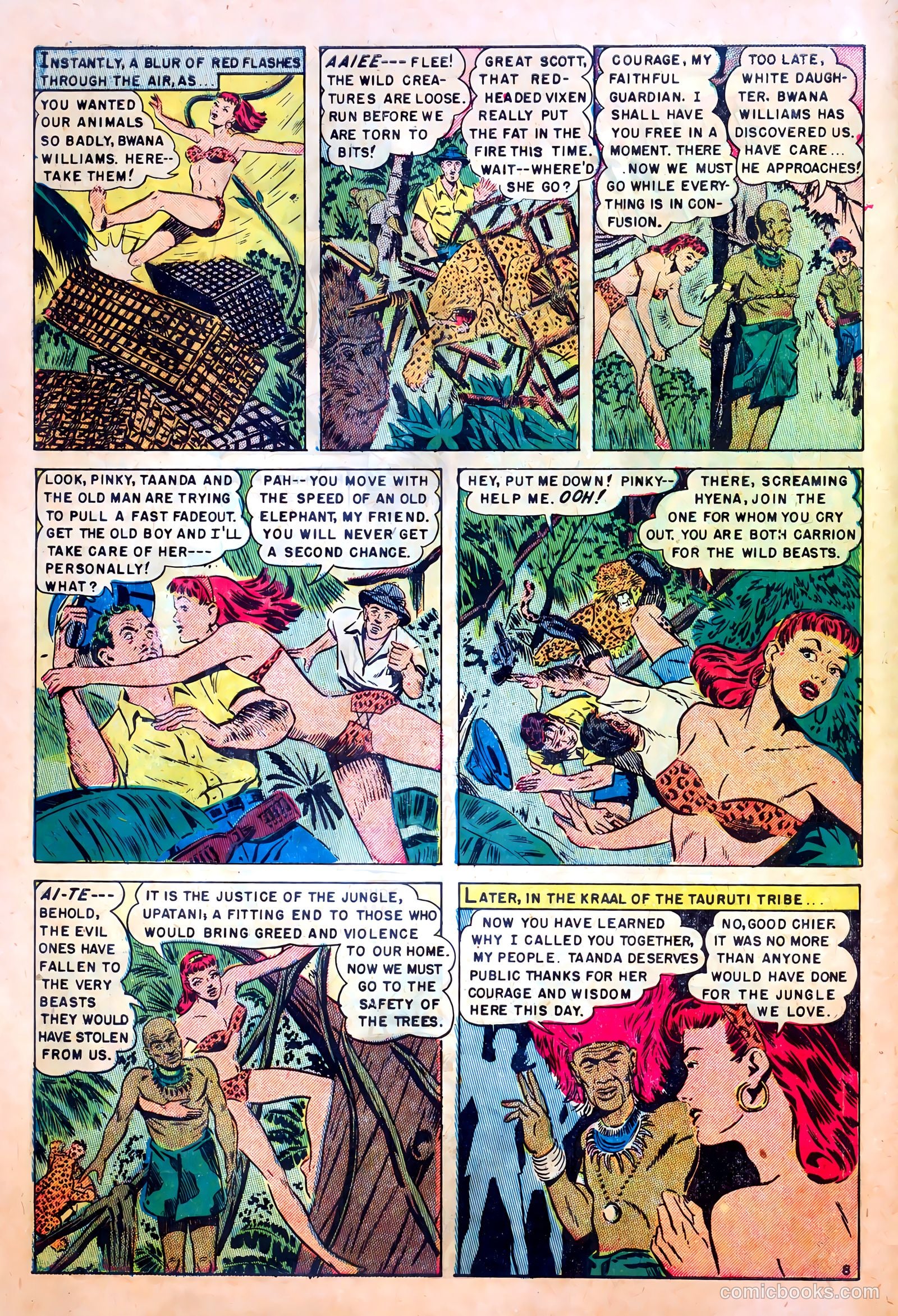 White Princess of the Jungle #1 (1951) — page 10 of 36