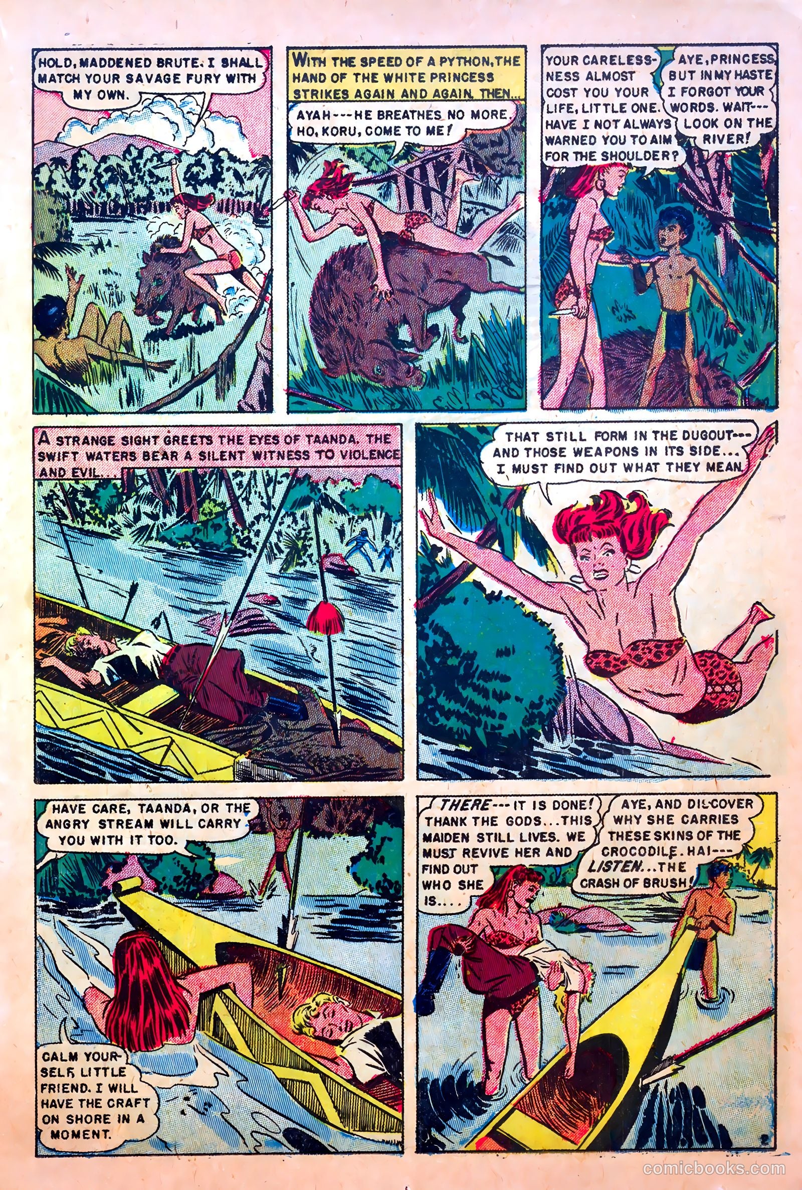 White Princess of the Jungle #1 (1951) — page 19 of 36