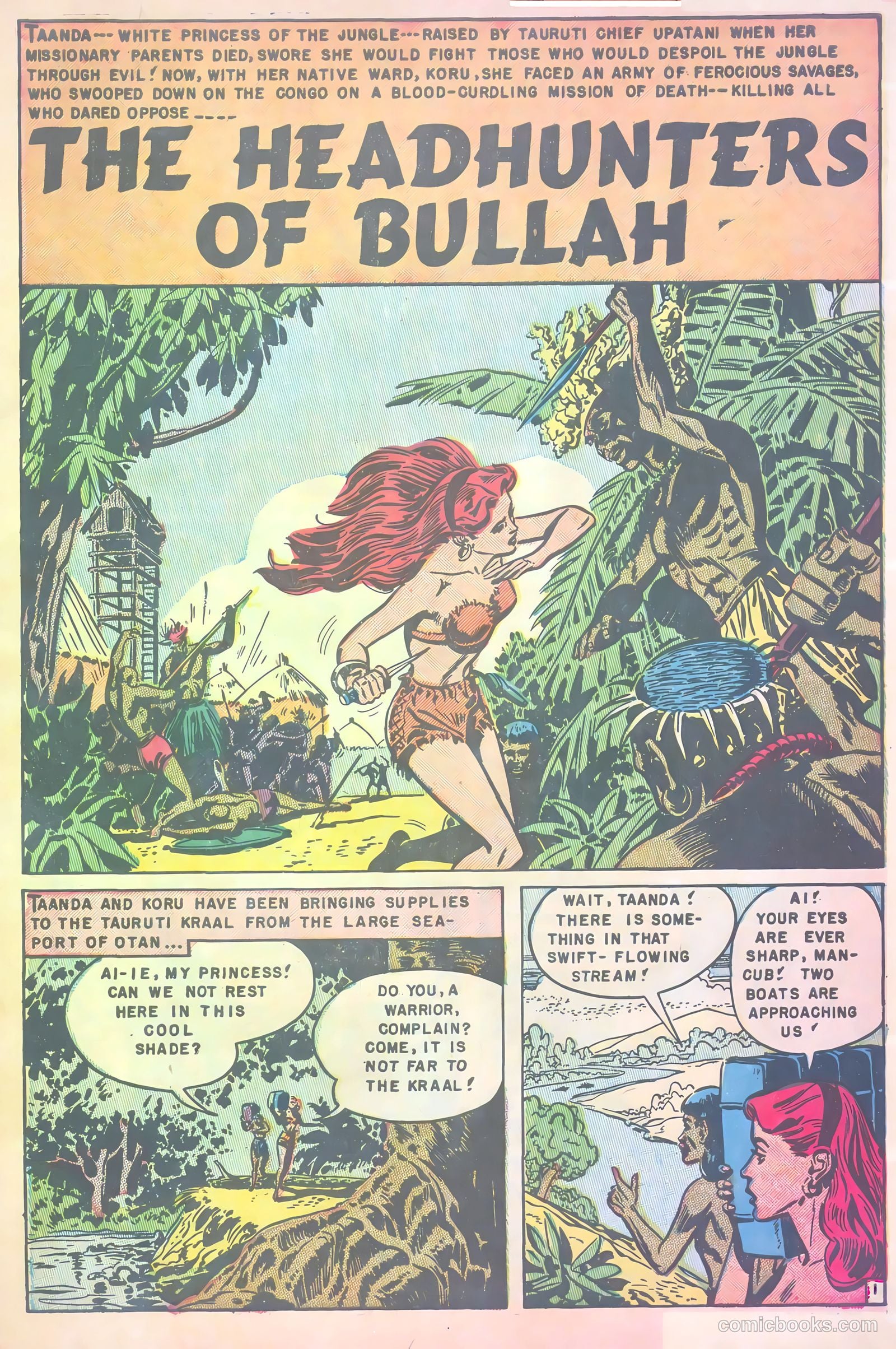 White Princess of the Jungle #4 (1952) — page 3 of 36