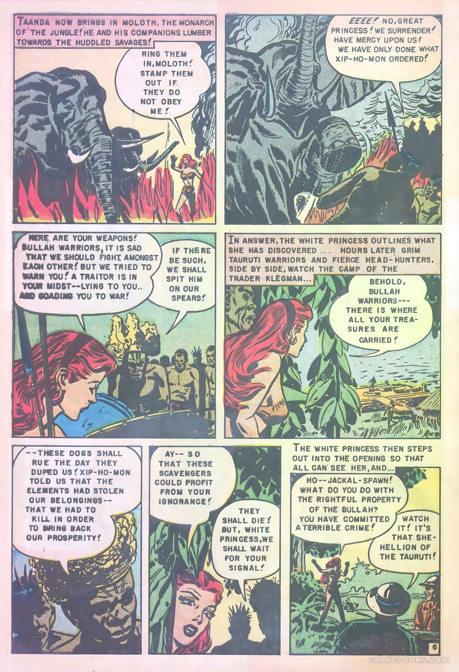 White Princess of the Jungle #4 (1952) — page 8 of 36