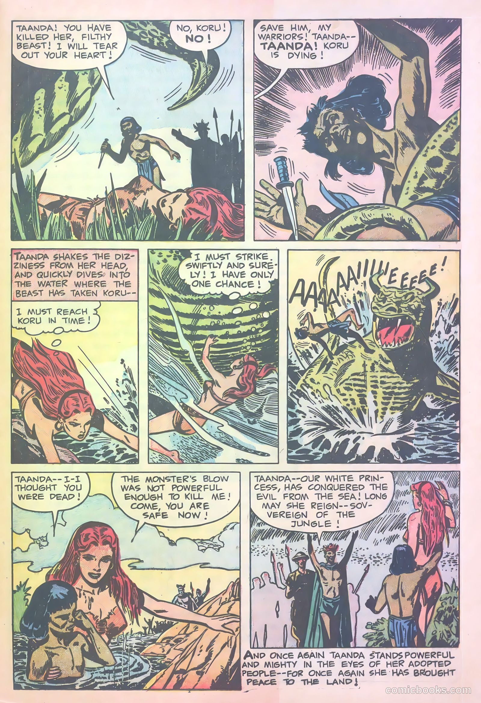 White Princess of the Jungle #4 (1952) — page 25 of 36