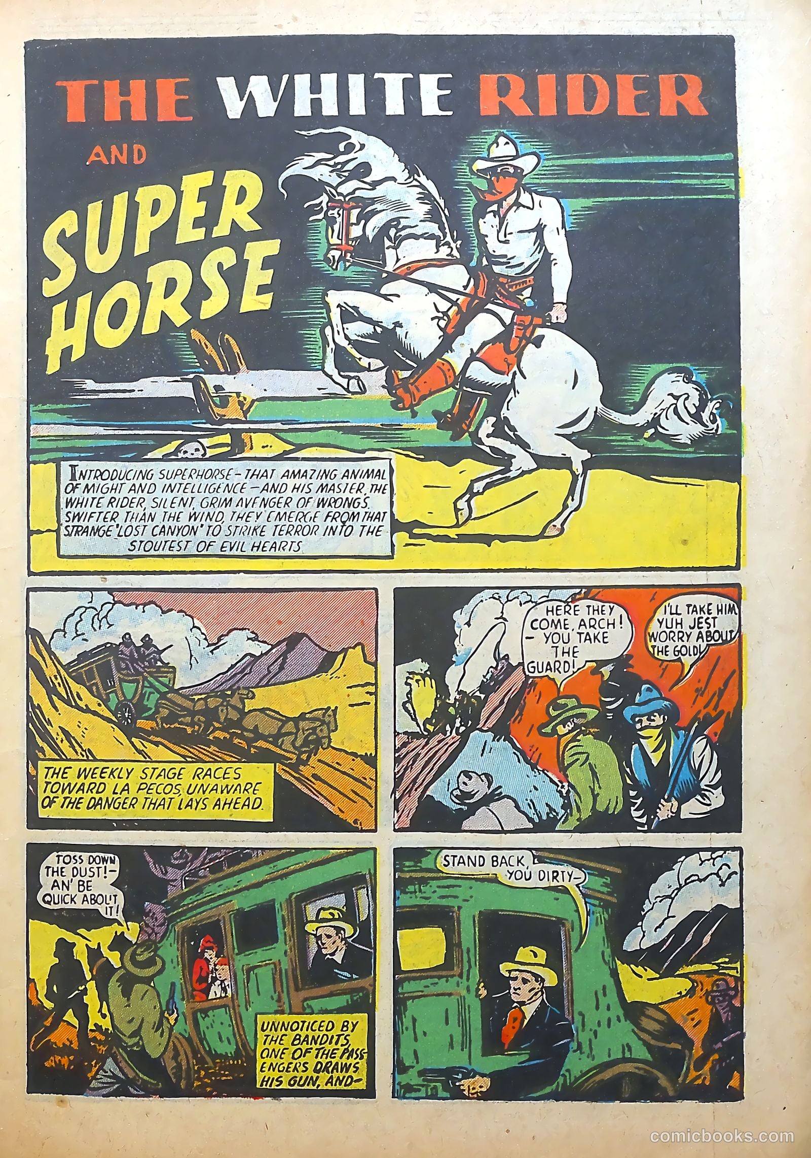 White Rider and Super Horse #4 (1950) — page 3 of 36
