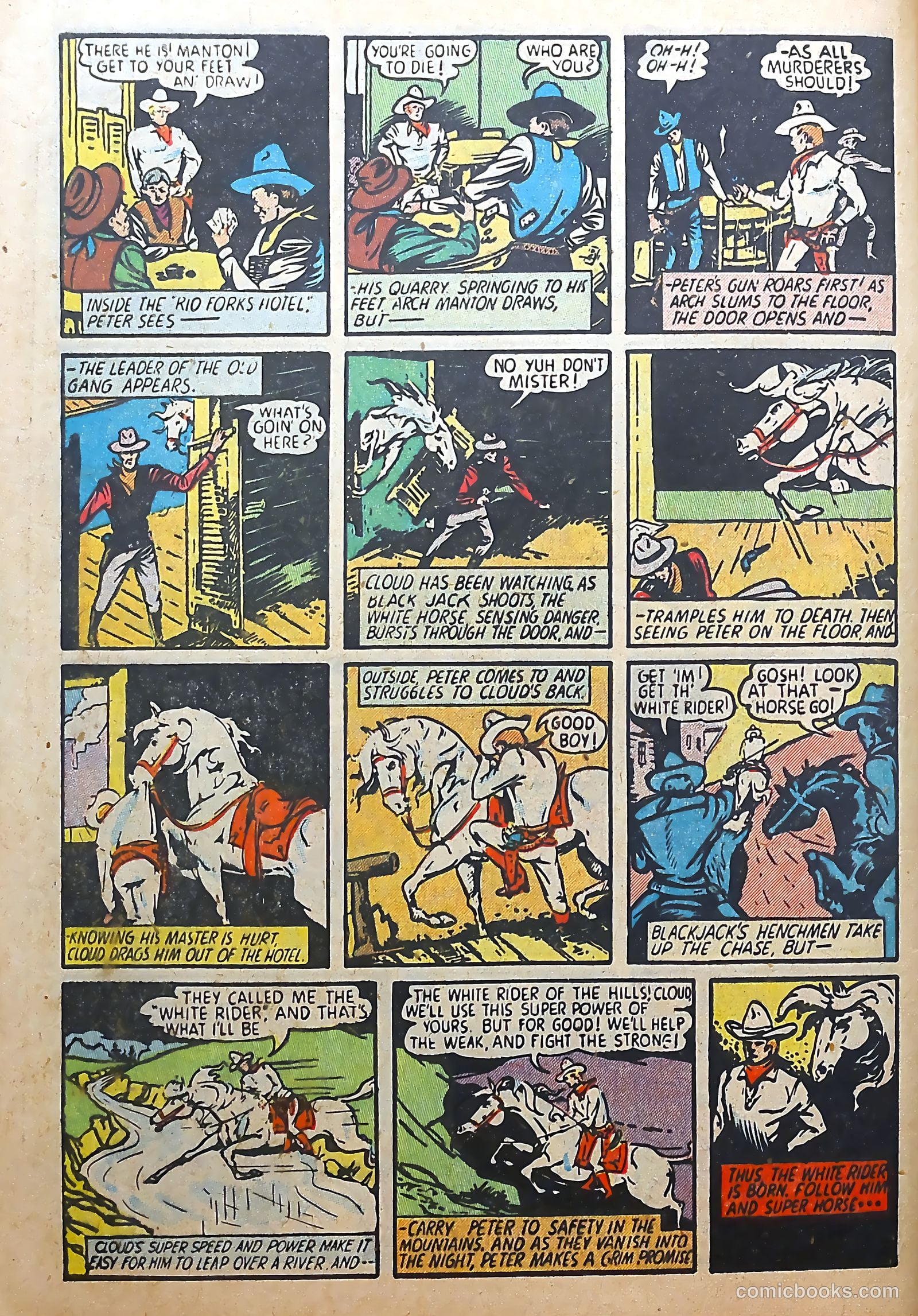 White Rider and Super Horse #4 (1950) — page 8 of 36