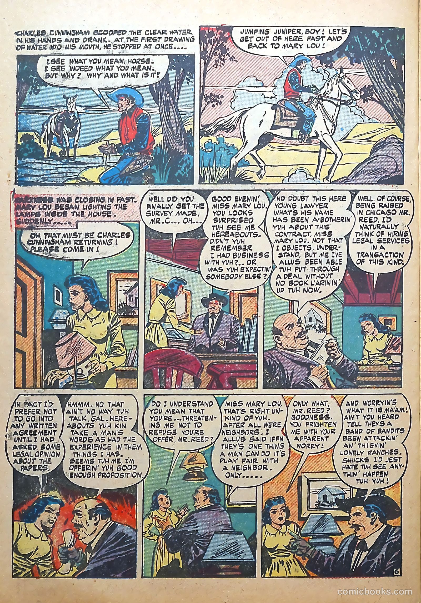 White Rider and Super Horse #6 (1951) — page 22 of 36
