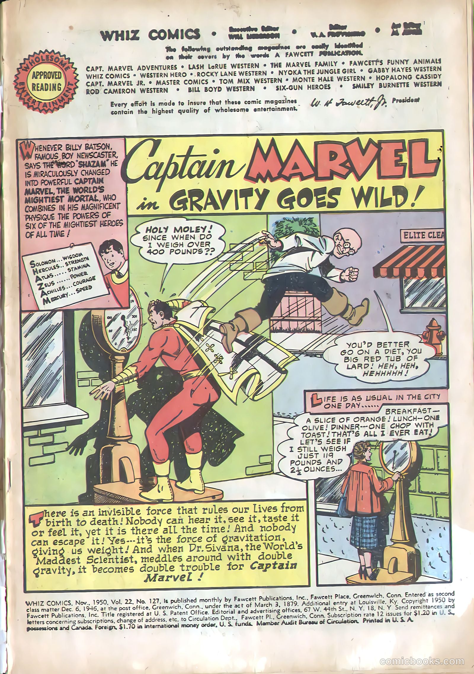 Whiz Comics #127 (1950) — page 3 of 52