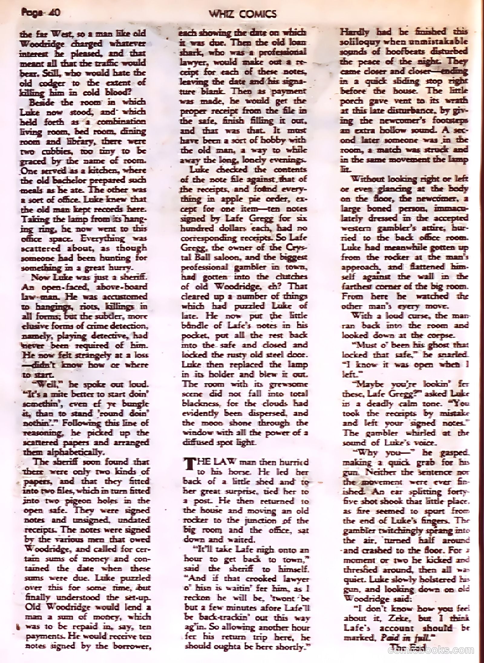 Whiz Comics #22 (1941) — page 42 of 68