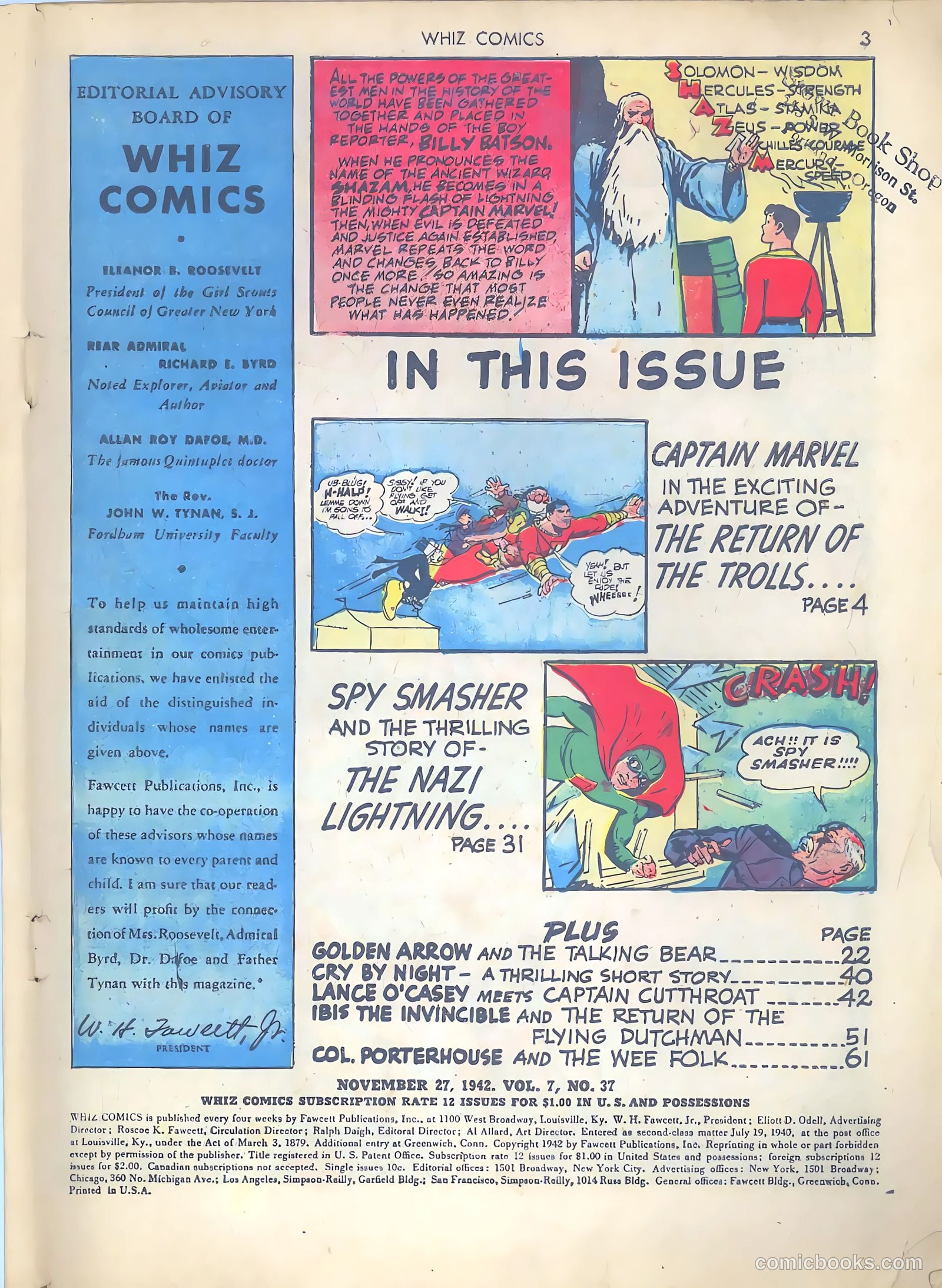 Whiz Comics #37 (1942) — page 3 of 68