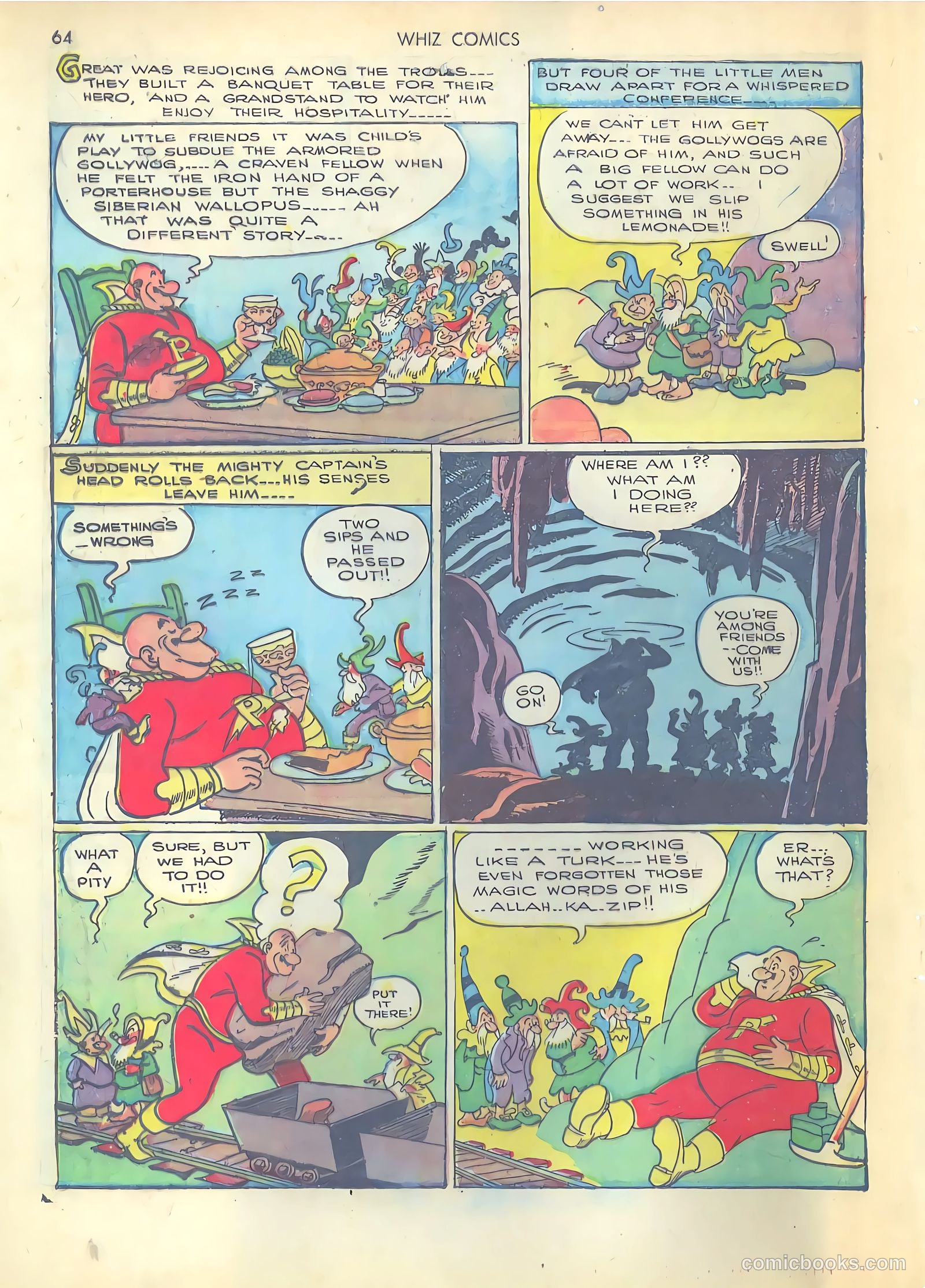 Whiz Comics #37 (1942) — page 64 of 68